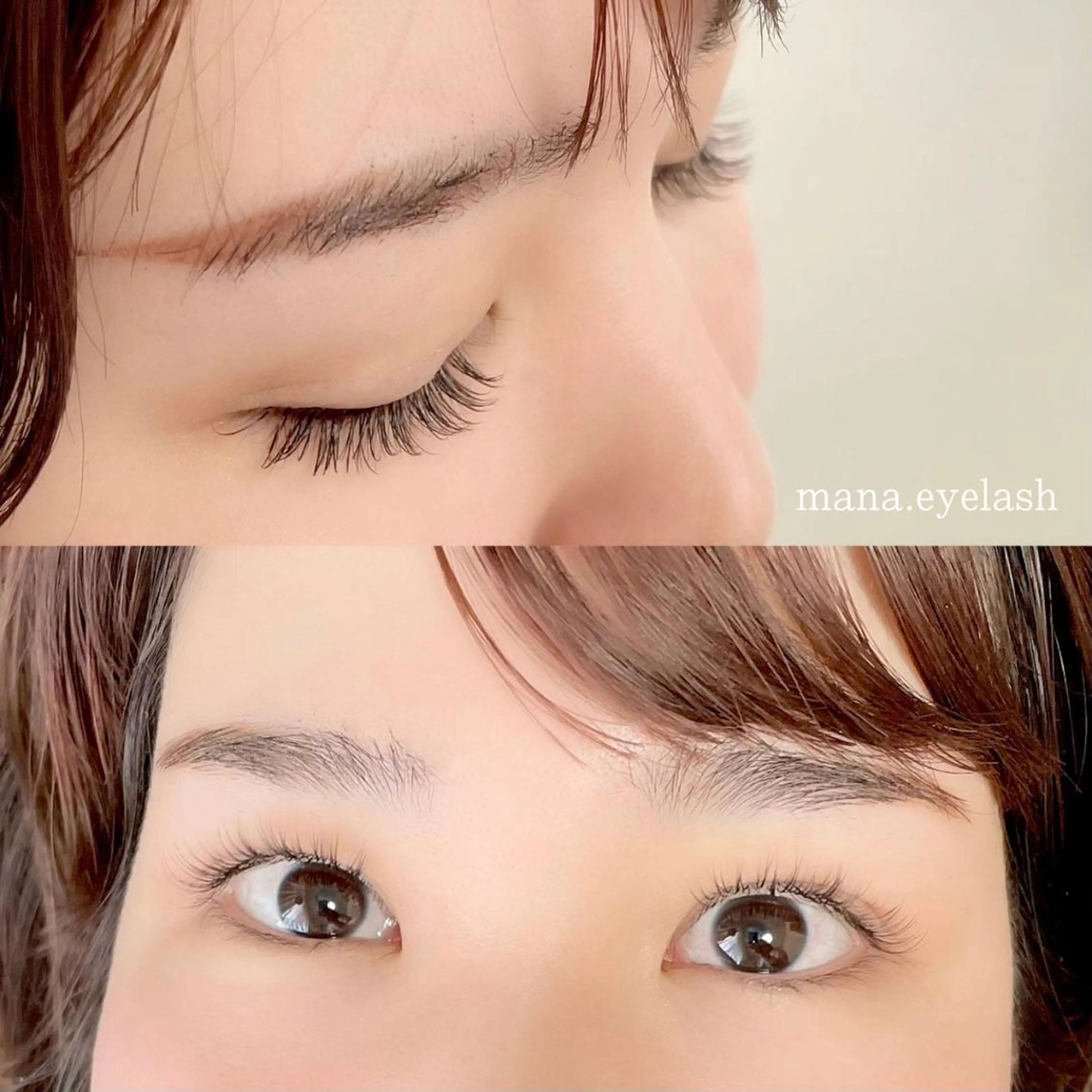 マツエク・マツパ 目尻長め ベルアイラッシュ所属・eyelash. manaの眉毛・アイブロウイメージ