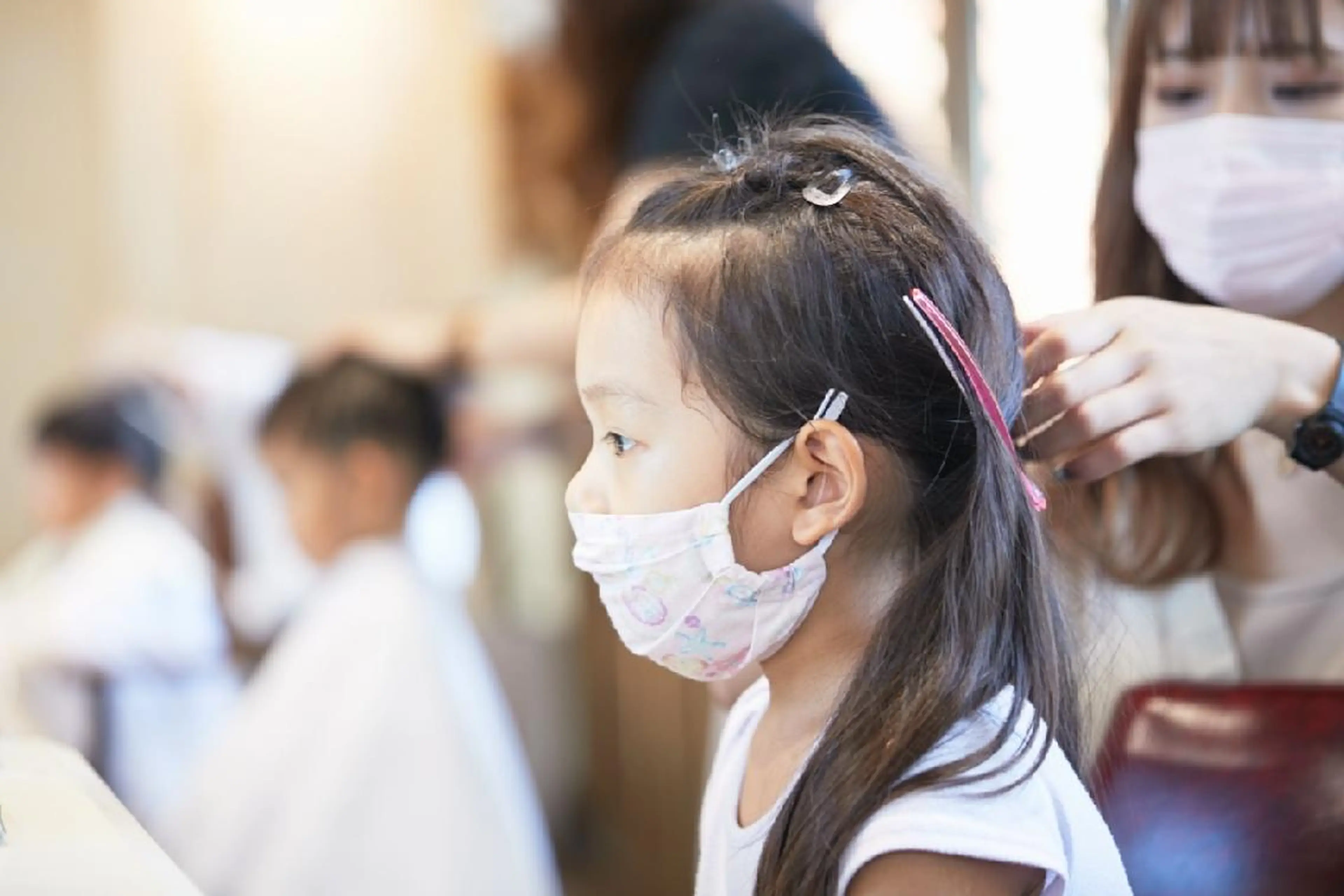 キッズ 遠藤 優里のヘアスタイル