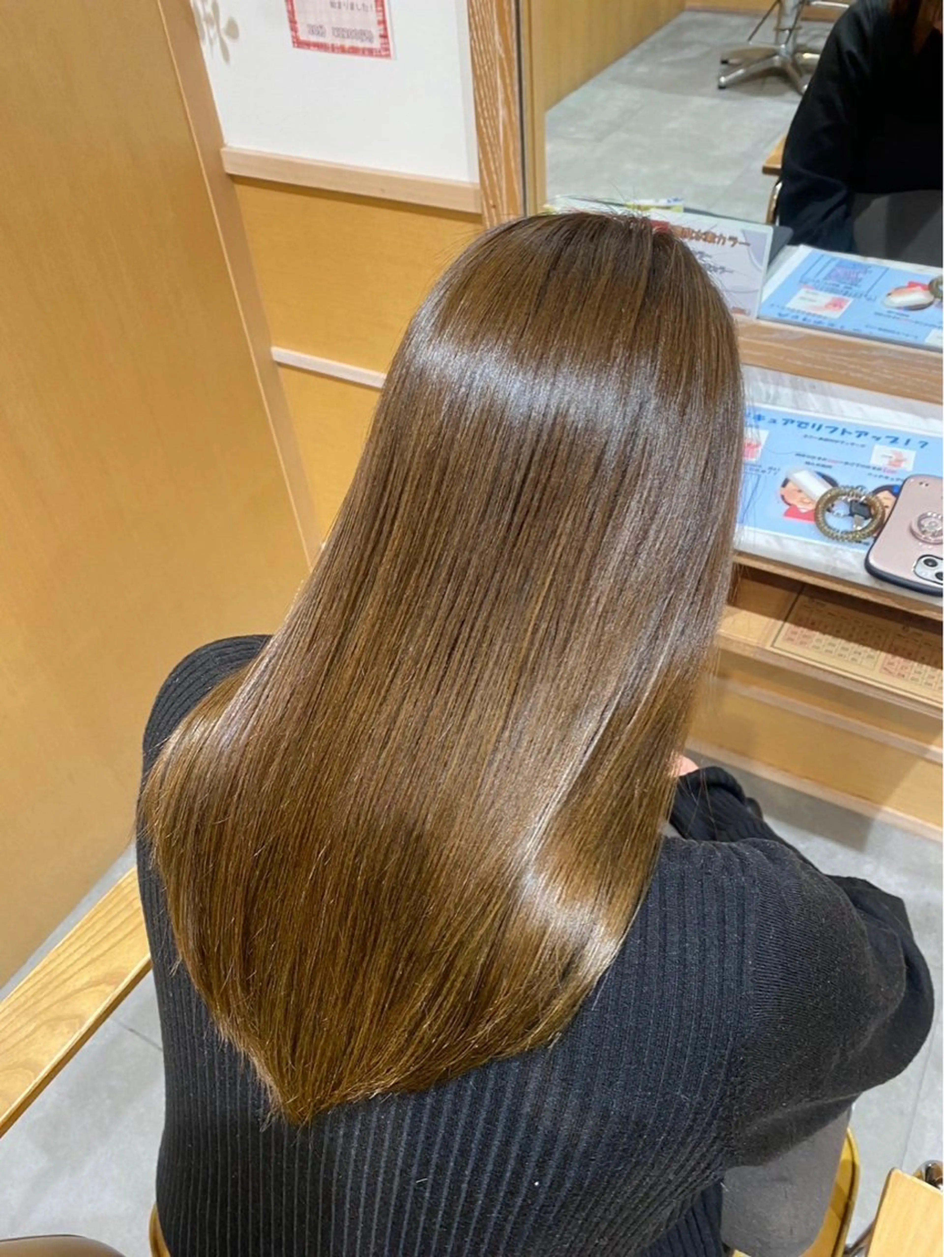 「ミニモ限定」似合わせカット、マイクロバブル洗浄の写真