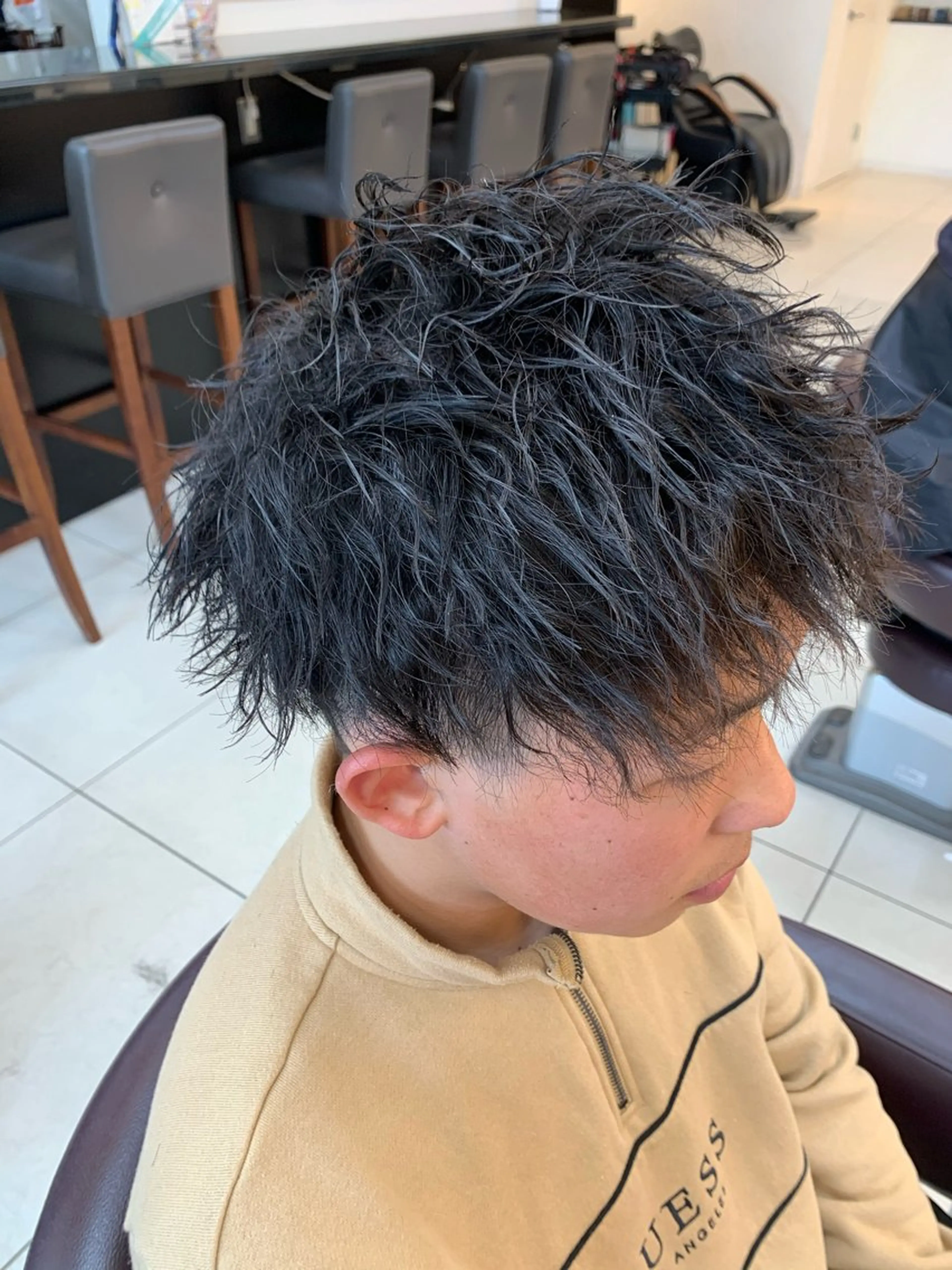 ショート パーマ ツイストパーマ パーマ SOYON西大寺店所属・ダブルカラー/ 髪質改善💎安藤のヘアスタイル