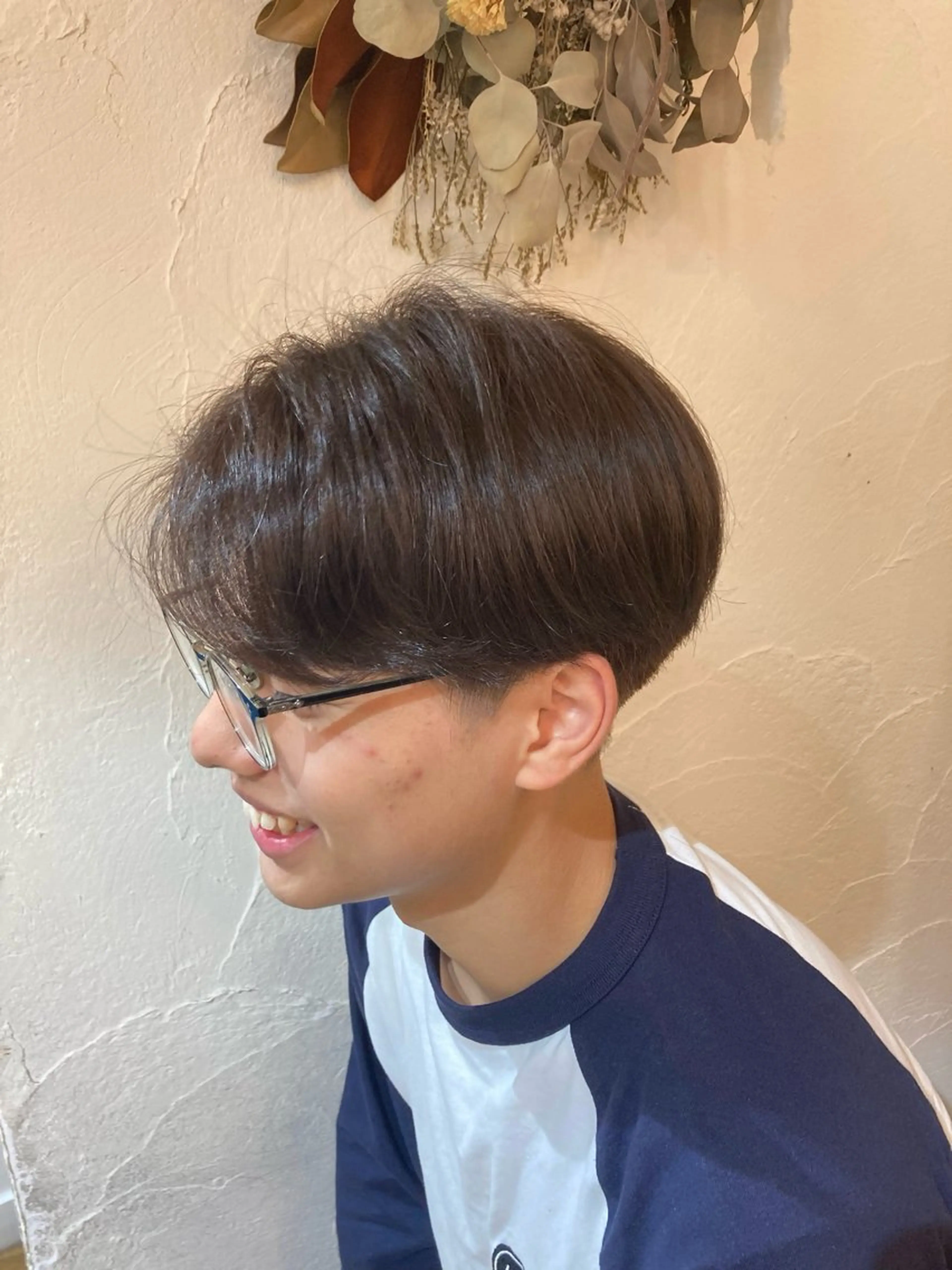 ショート カラー メンズ アッシュ アッシュブラウン ブラウンカラー ヘアカラー Hair Musee柱店所属・靏 美咲のヘアスタイル