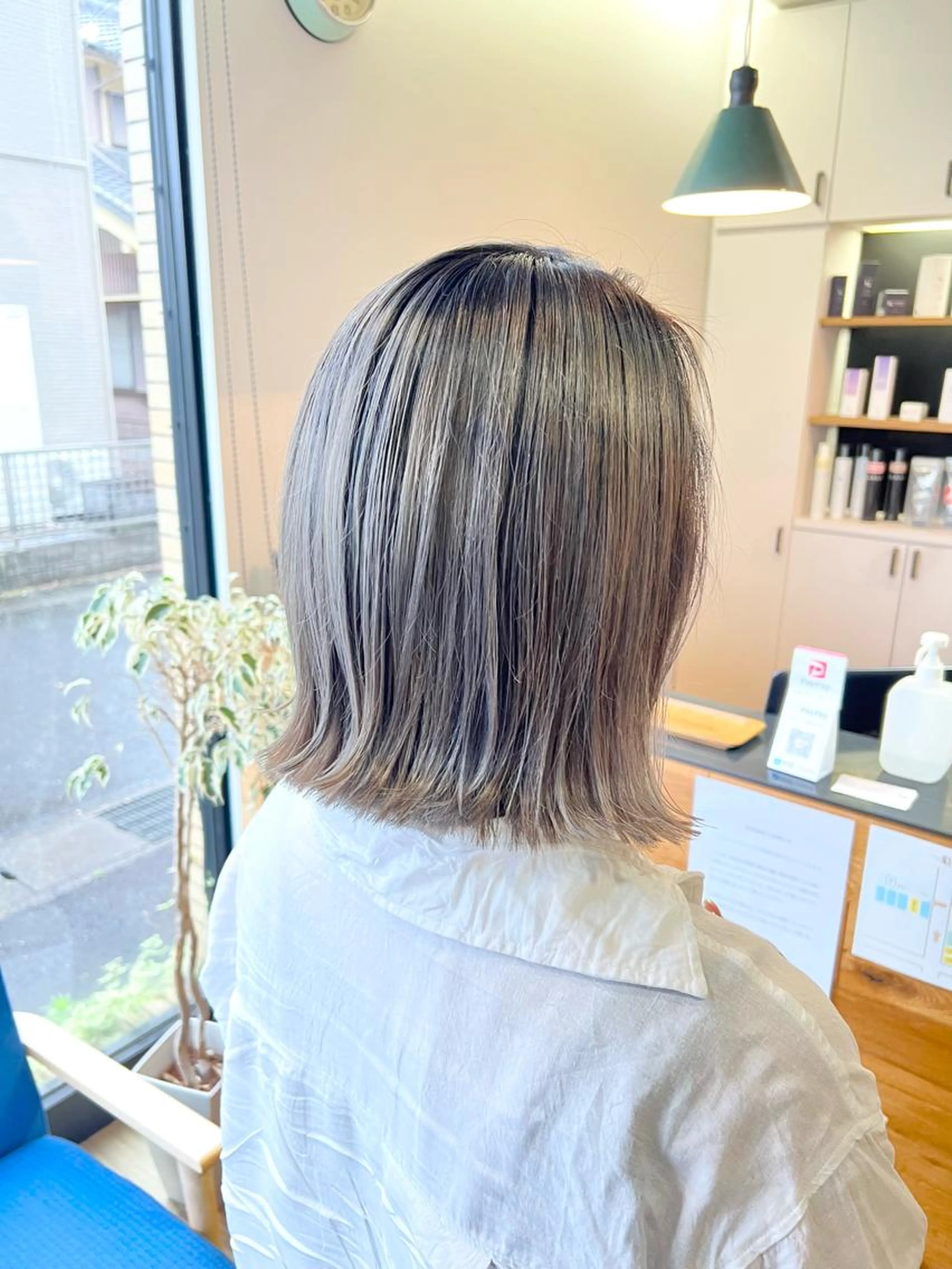 【⭐ヘアカラー➕前髪カット⭐】トリートメント付の写真