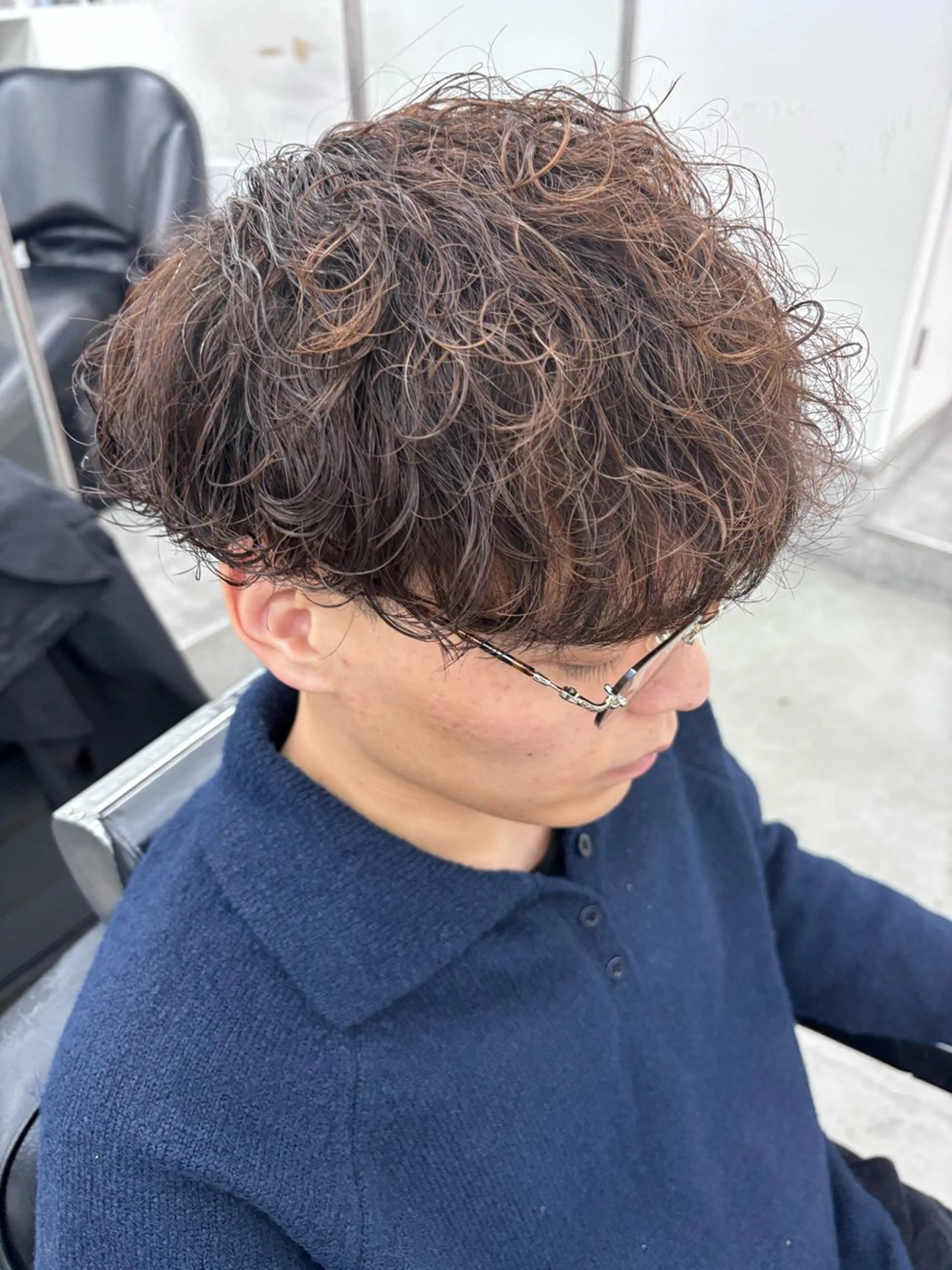 パーマ メンズ カット パーマ トリートメント 土岐 仁/メンズ専門 パーマ特化美容師🌀のヘアスタイル