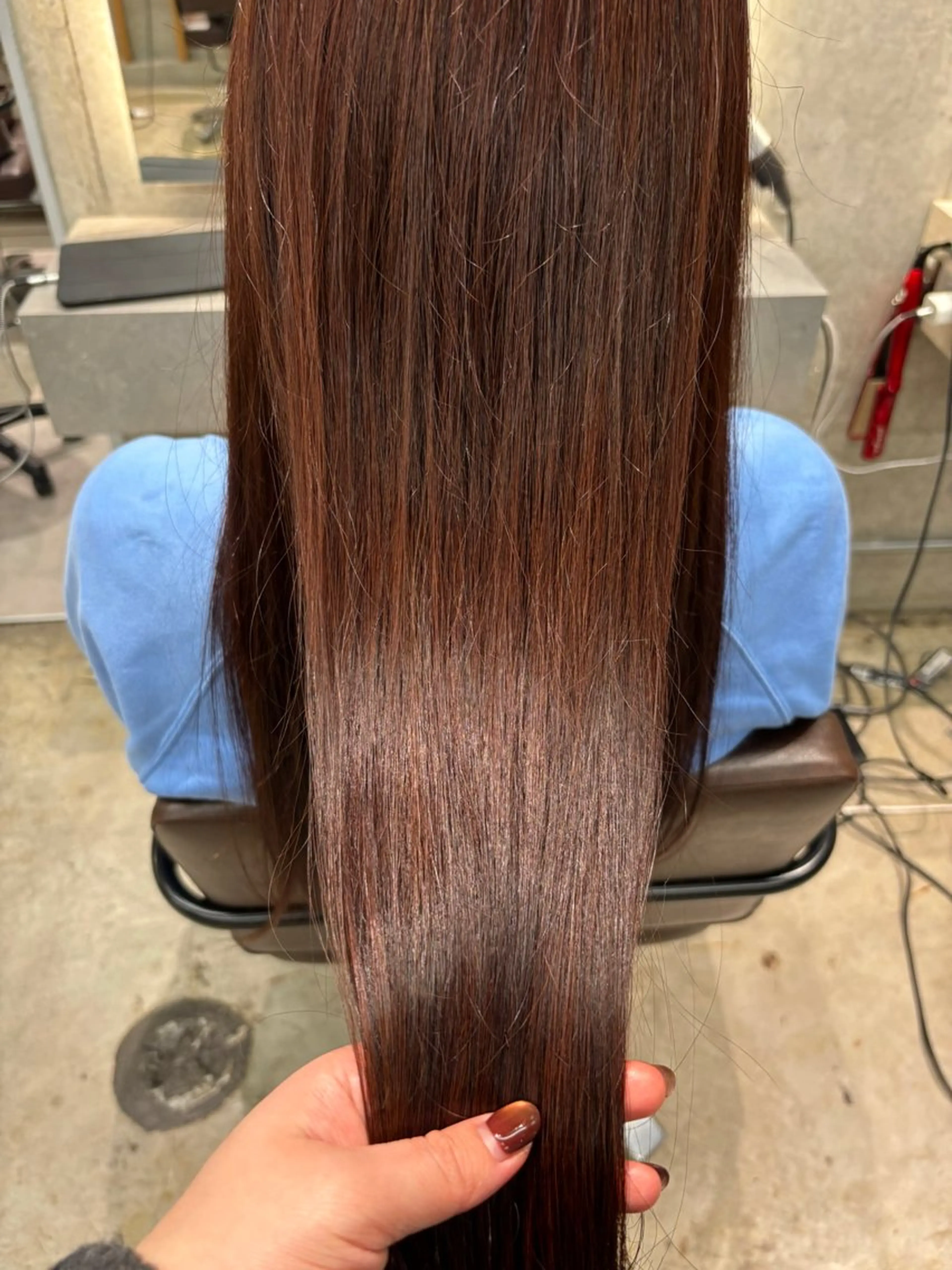 ロング カラー ヘアカラー 飯田 優恵のヘアスタイル