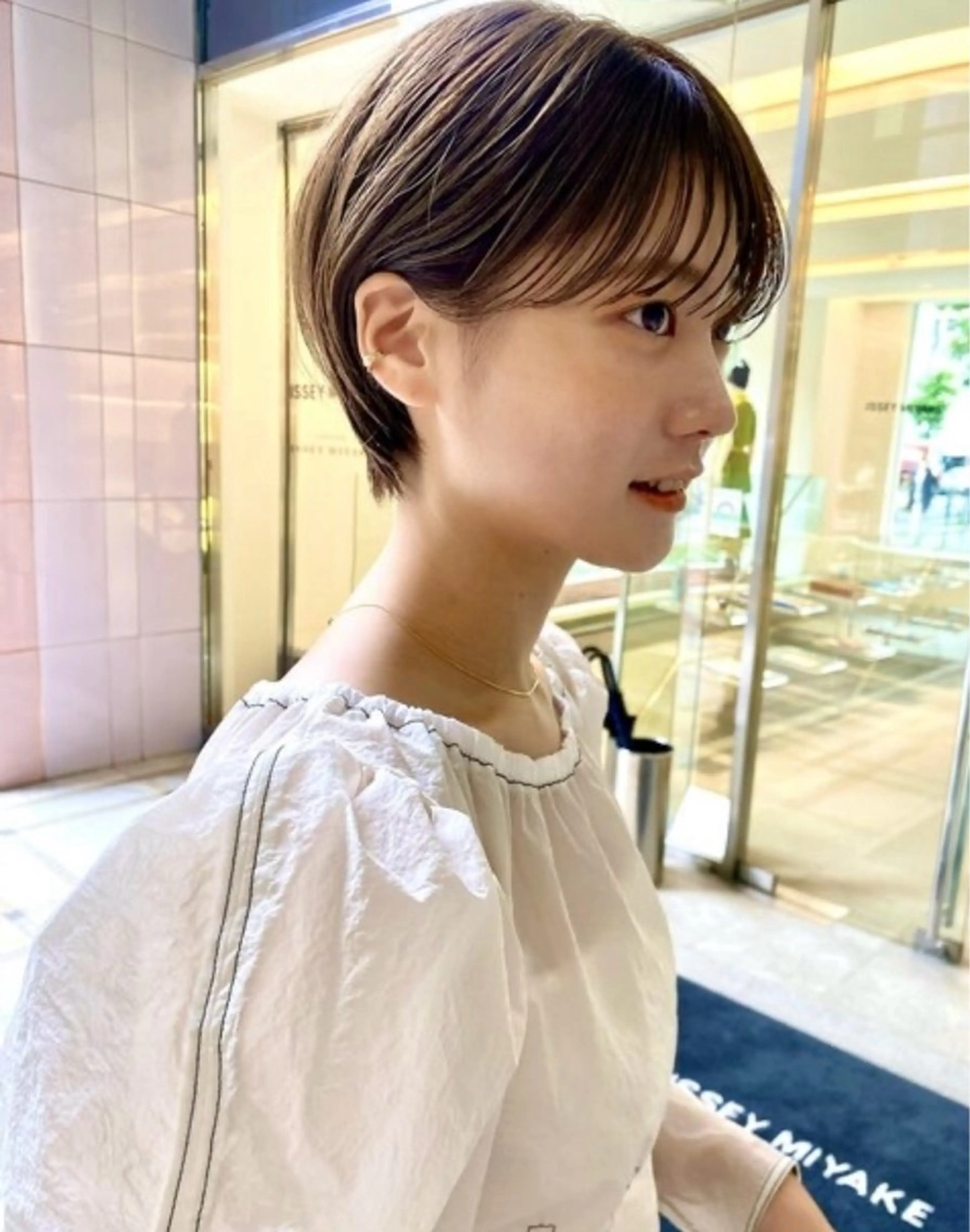 ショート riria/ボブ /ブラウンカラー🎀のヘアスタイル