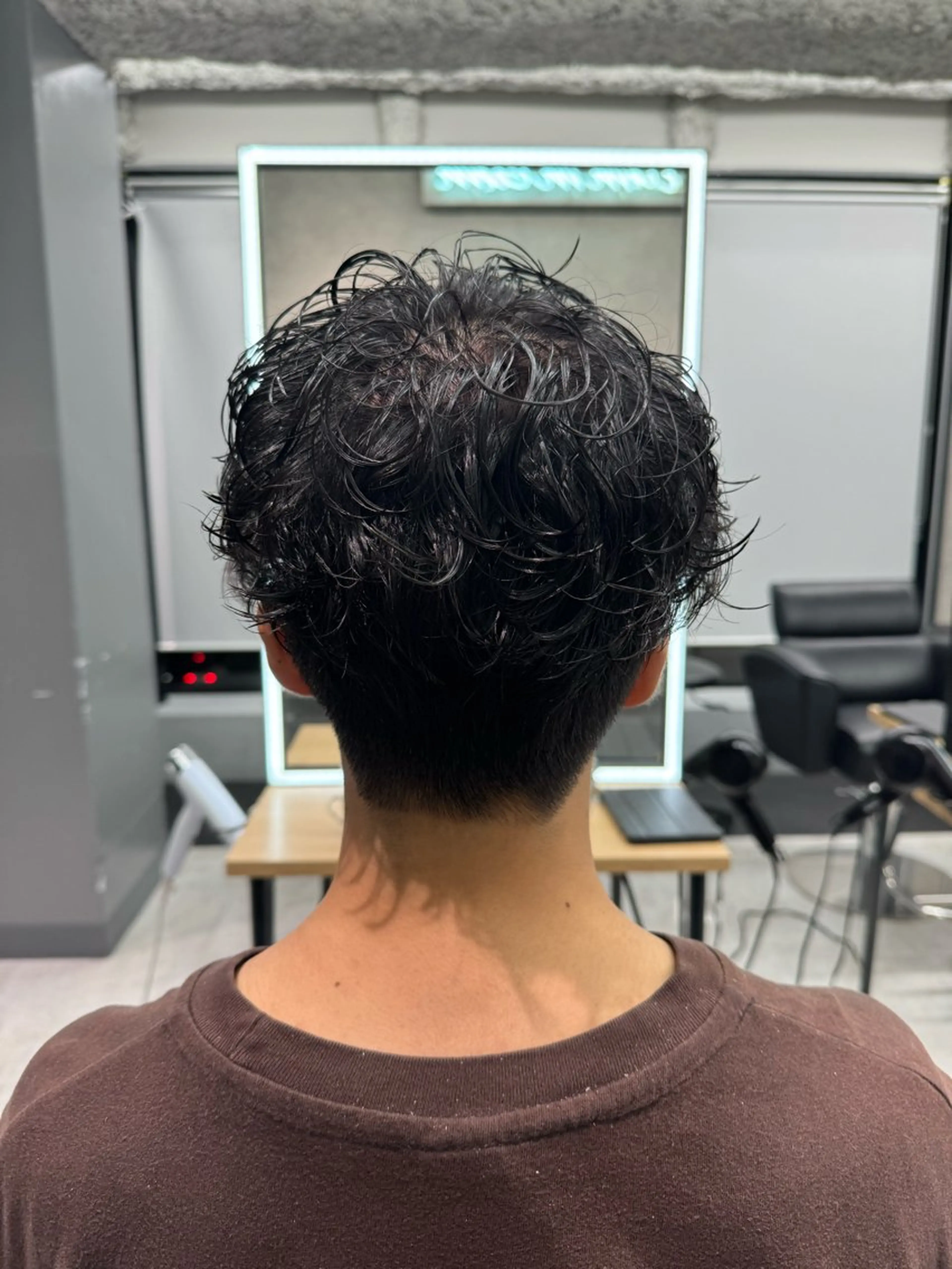 ショート パーマ メンズ 吉満 翔のヘアスタイル