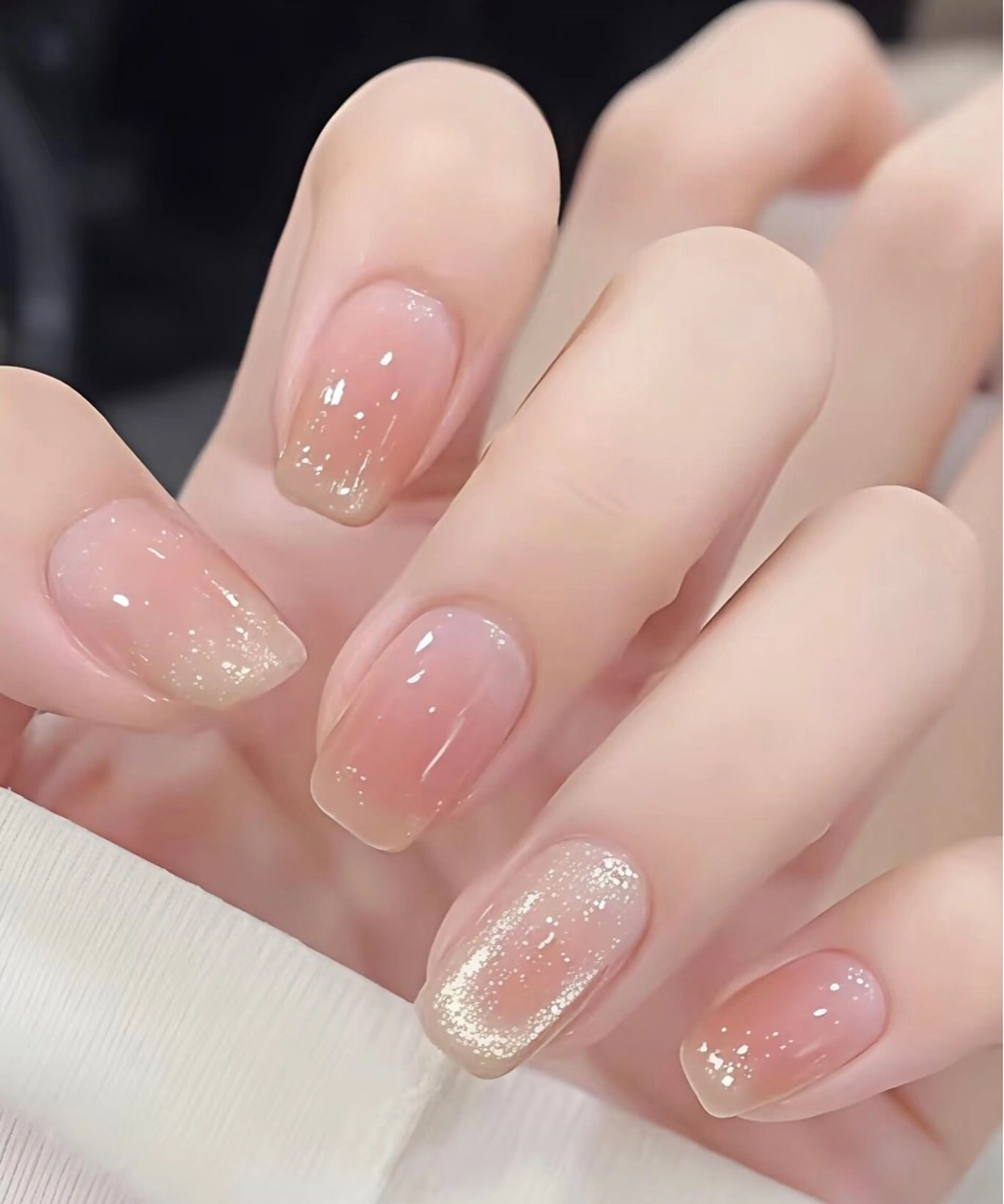 ネイル チークネイル 長さ出し フラッシュネイル フットネイル フレンチネイル Niko nail中野北口店のネイルデザイン