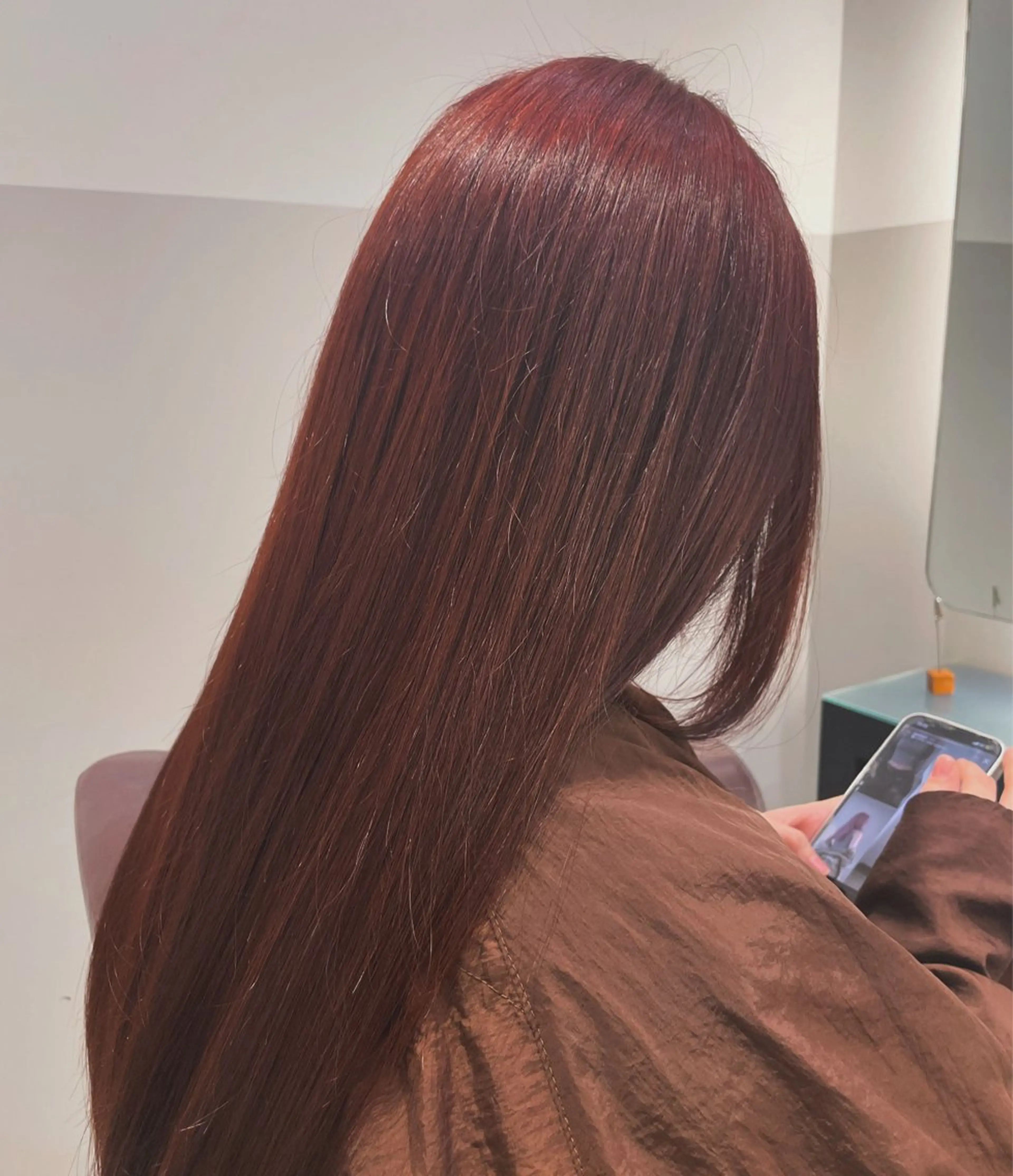 カラー ブラウンカラー ピンクカラー 目崎 丞のヘアスタイル