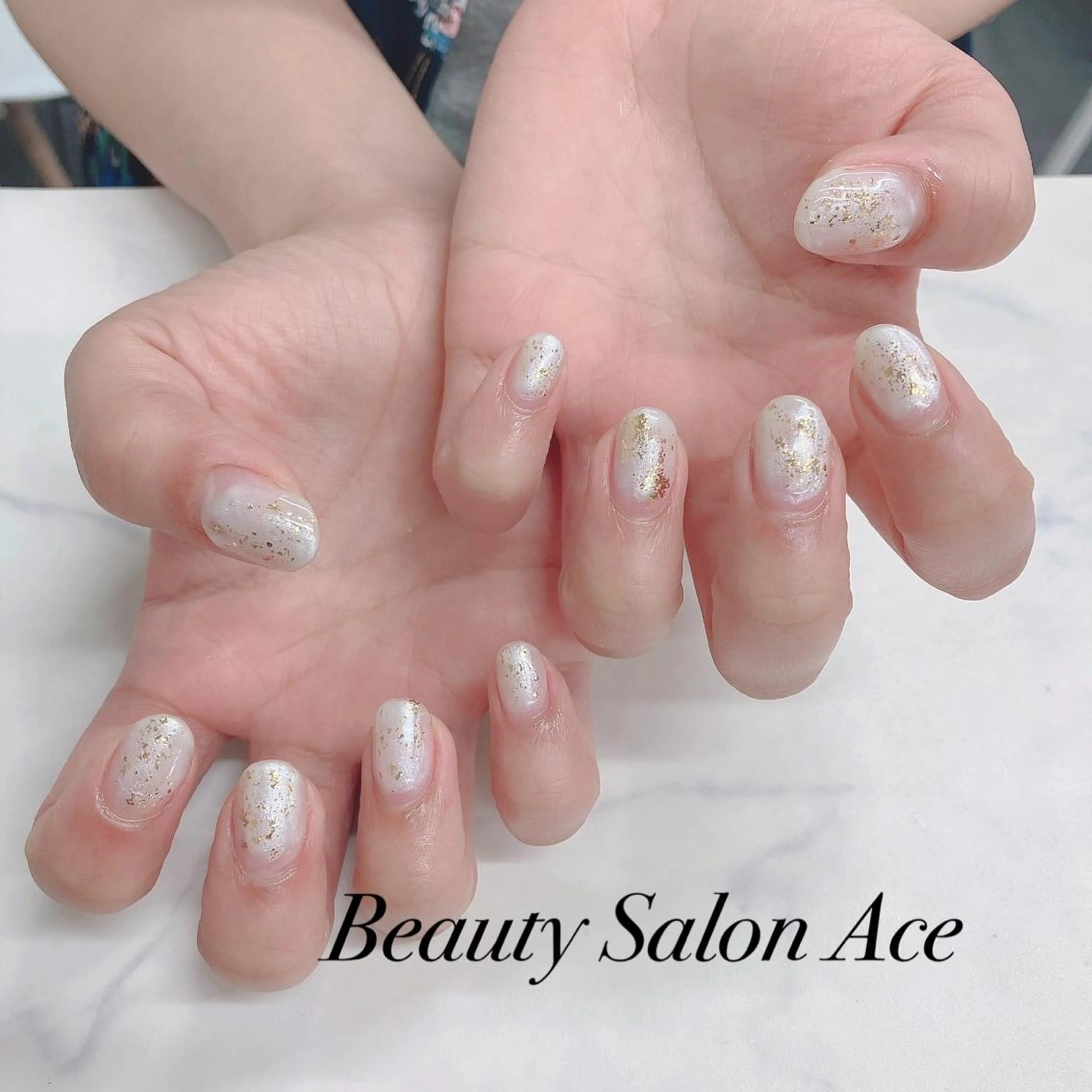 ネイル メンズネイル ニュアンスネイル 夏ネイル ハンドネイル Beauty Salon Ace（ネイルサロン　エース）所属・池袋フィルイン Ace♡長さだしのネイルデザイン