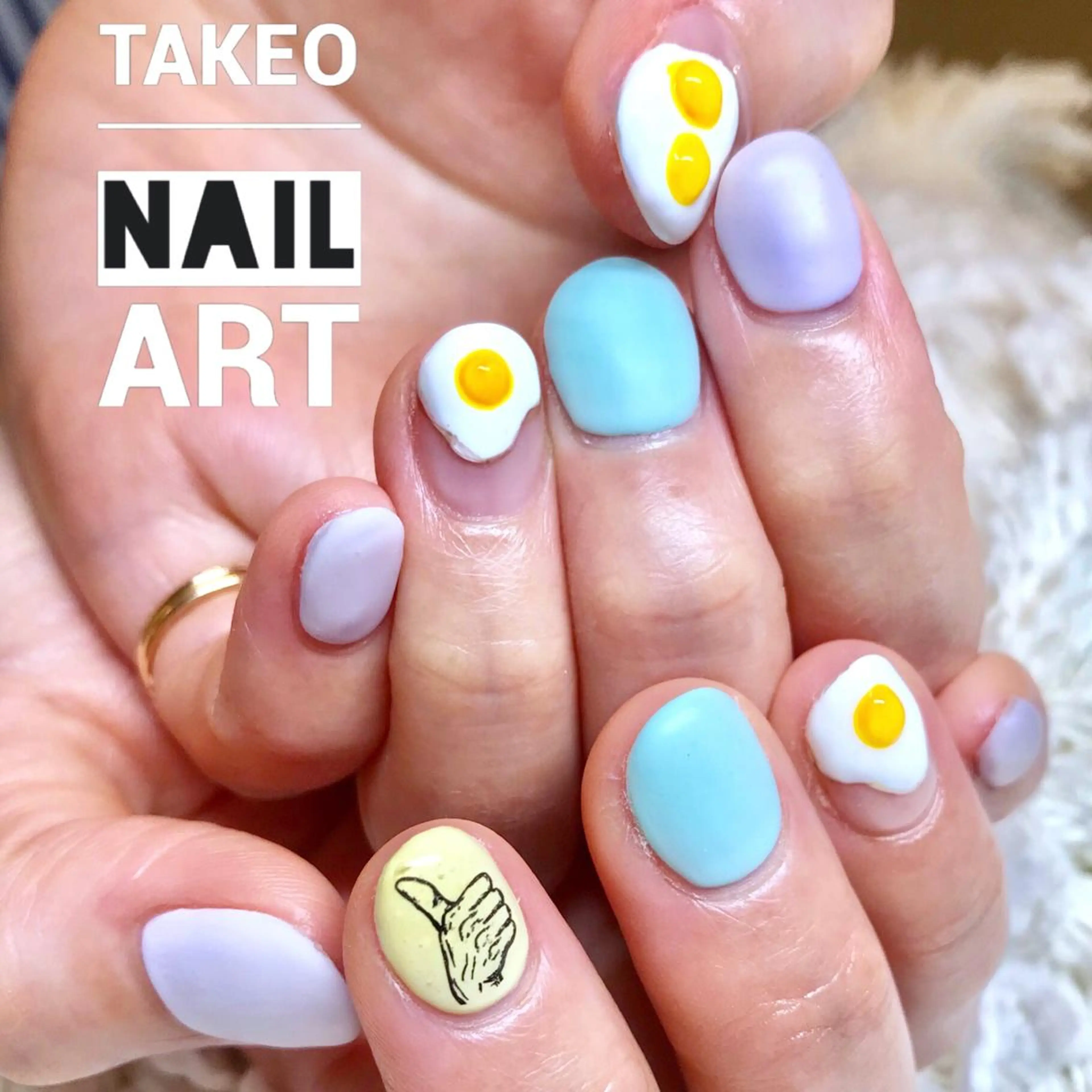 ショート ネイル ハンドネイル ハンドケア nail&eye Aoのマツエク・マツパデザイン