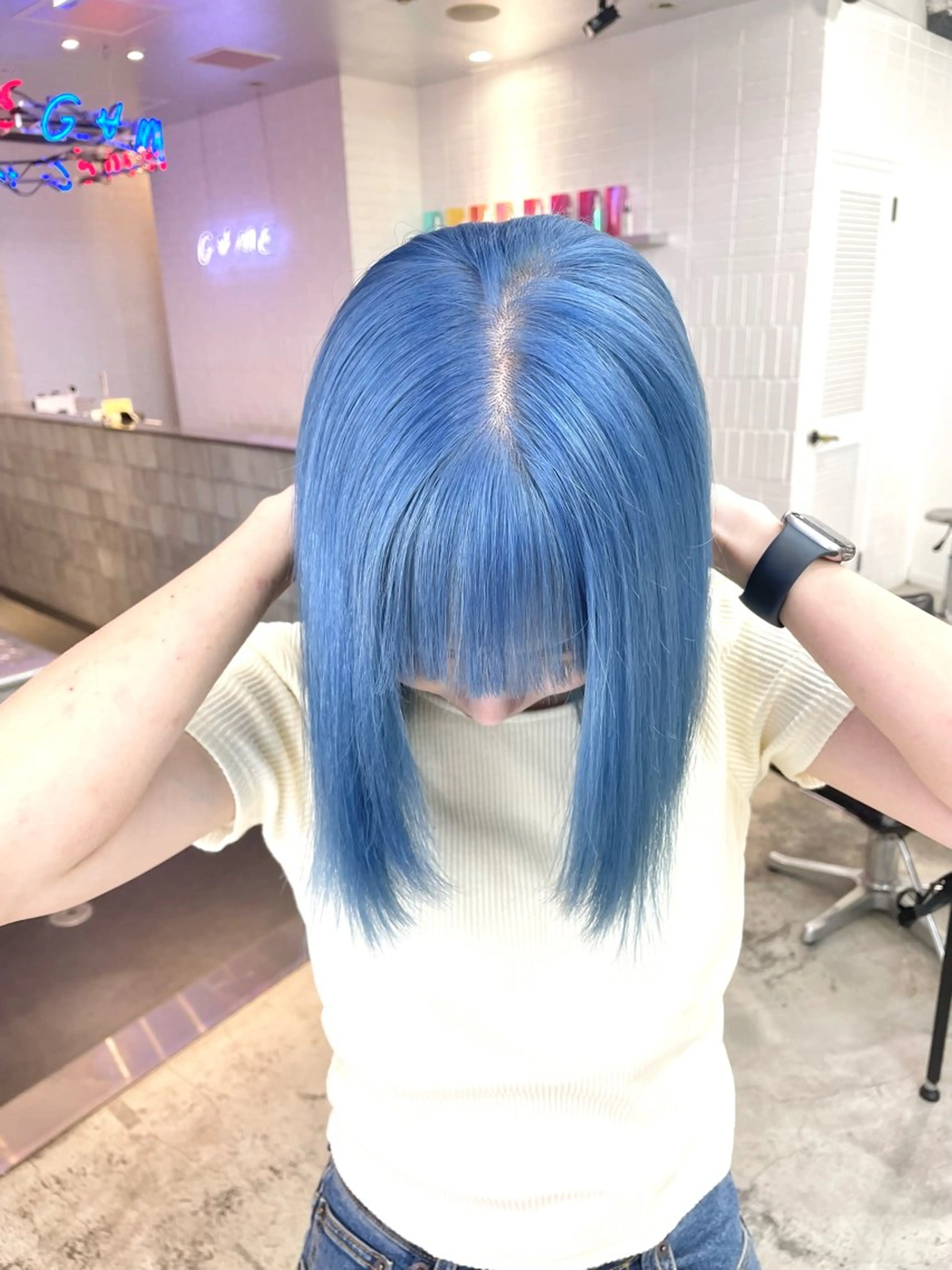 ミディアム カラー 光透け髪🫧 moekaのヘアスタイル