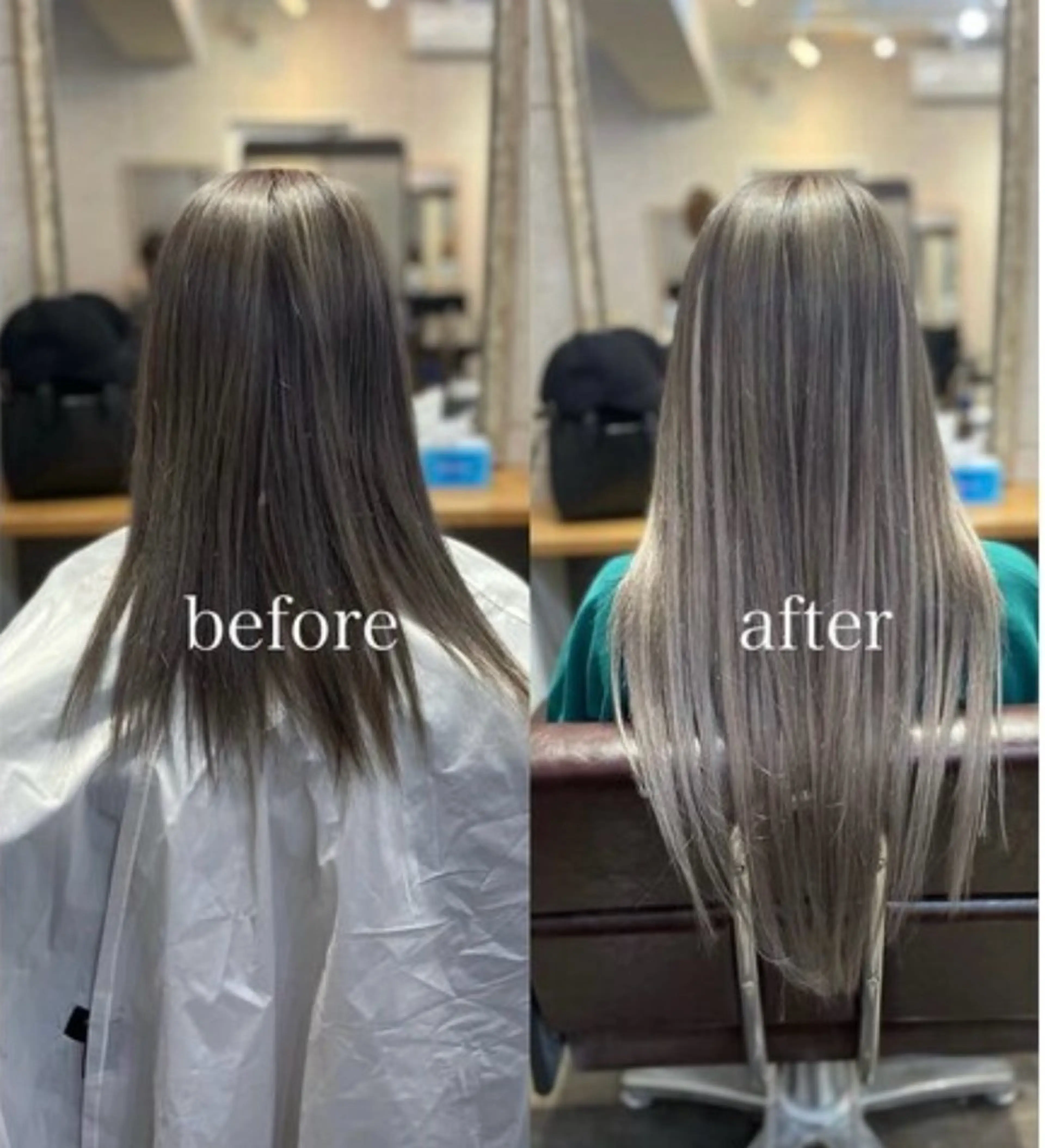 カット+ダブルカラー+プルエクステダイヤモンド60本の写真