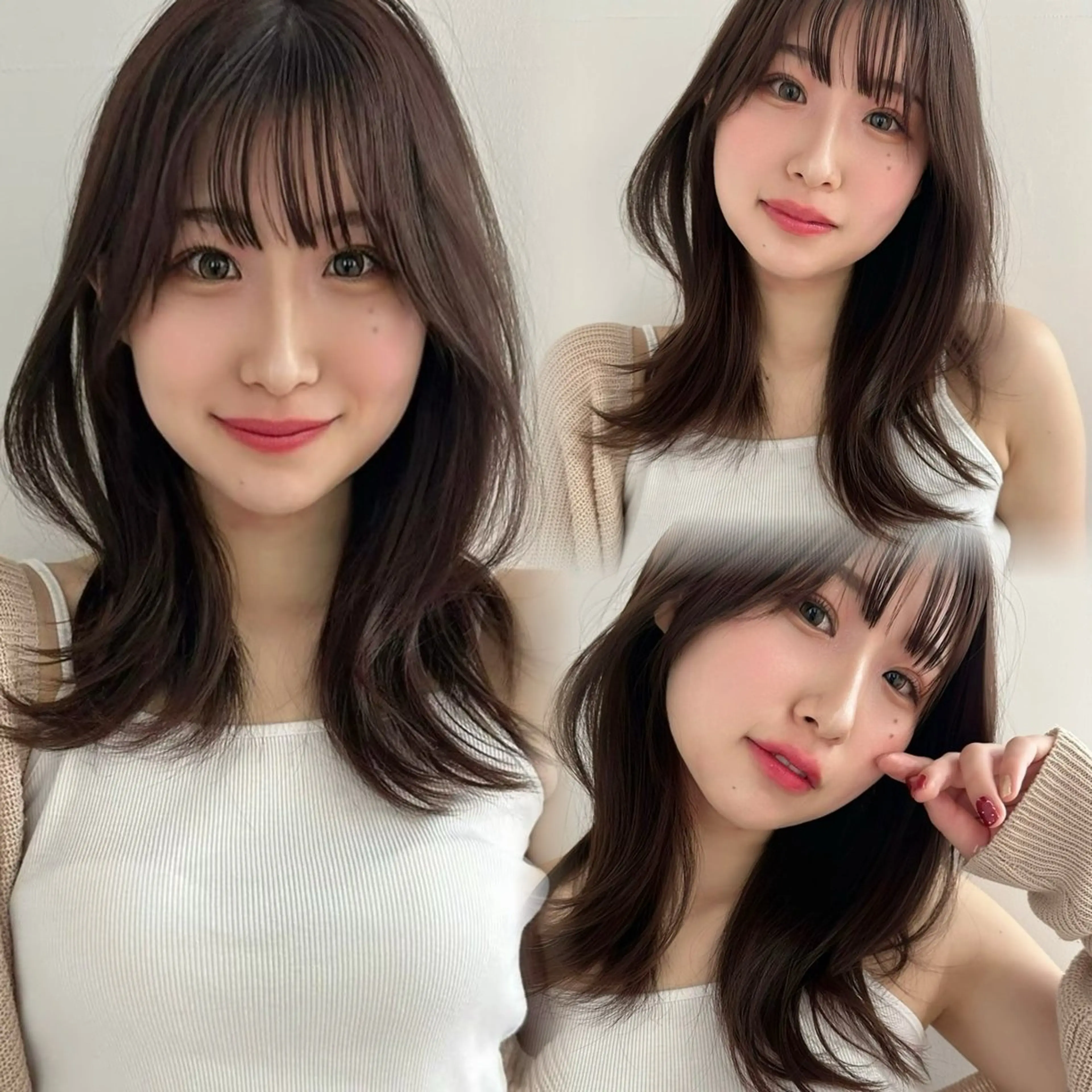 セミロング カット ヘアカラー レイヤー ／マッキーのヘアスタイル