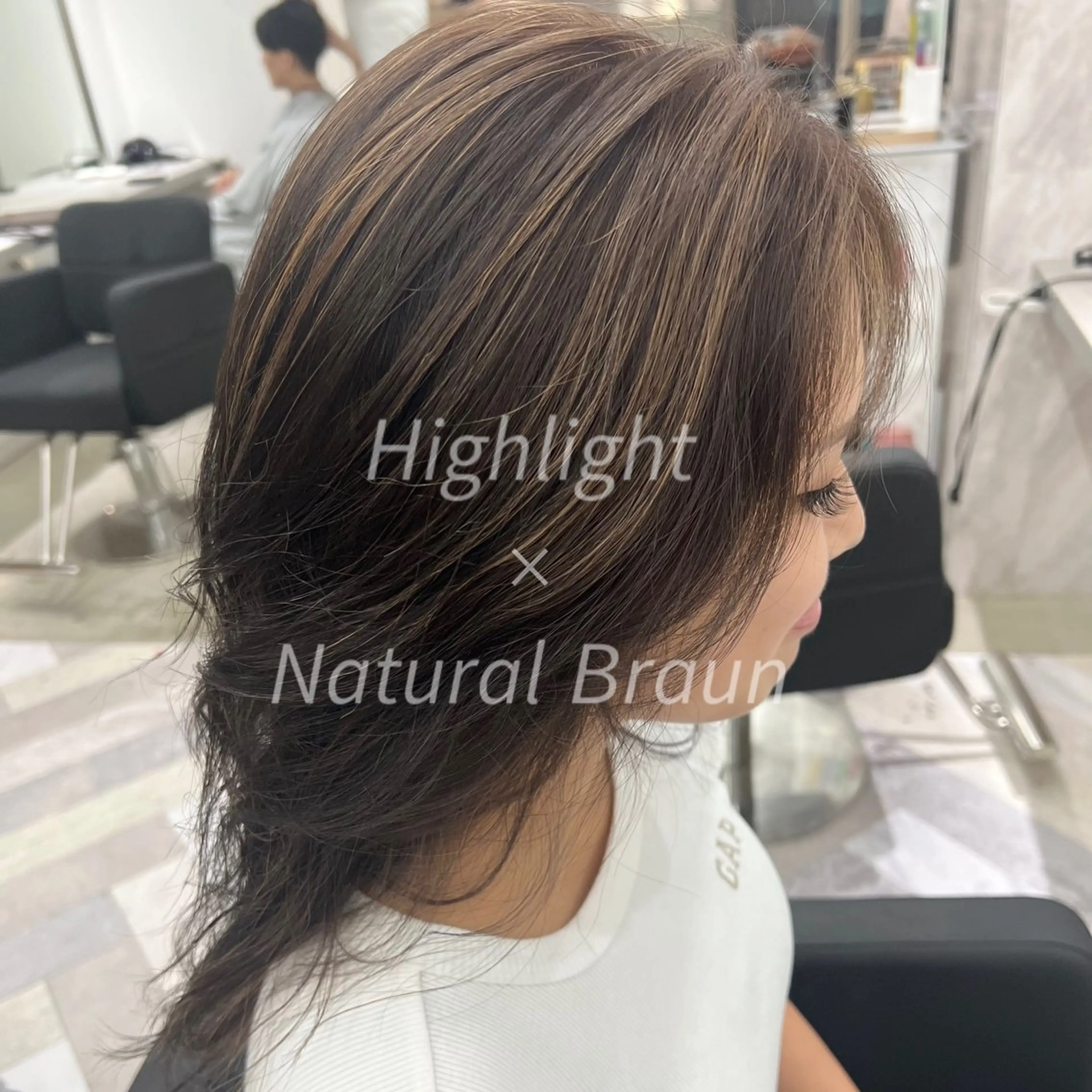 ロング カット ヘアカラー トリートメント 艶ハイトーン‪‪🔆 ️️️安座間 希のヘアスタイル