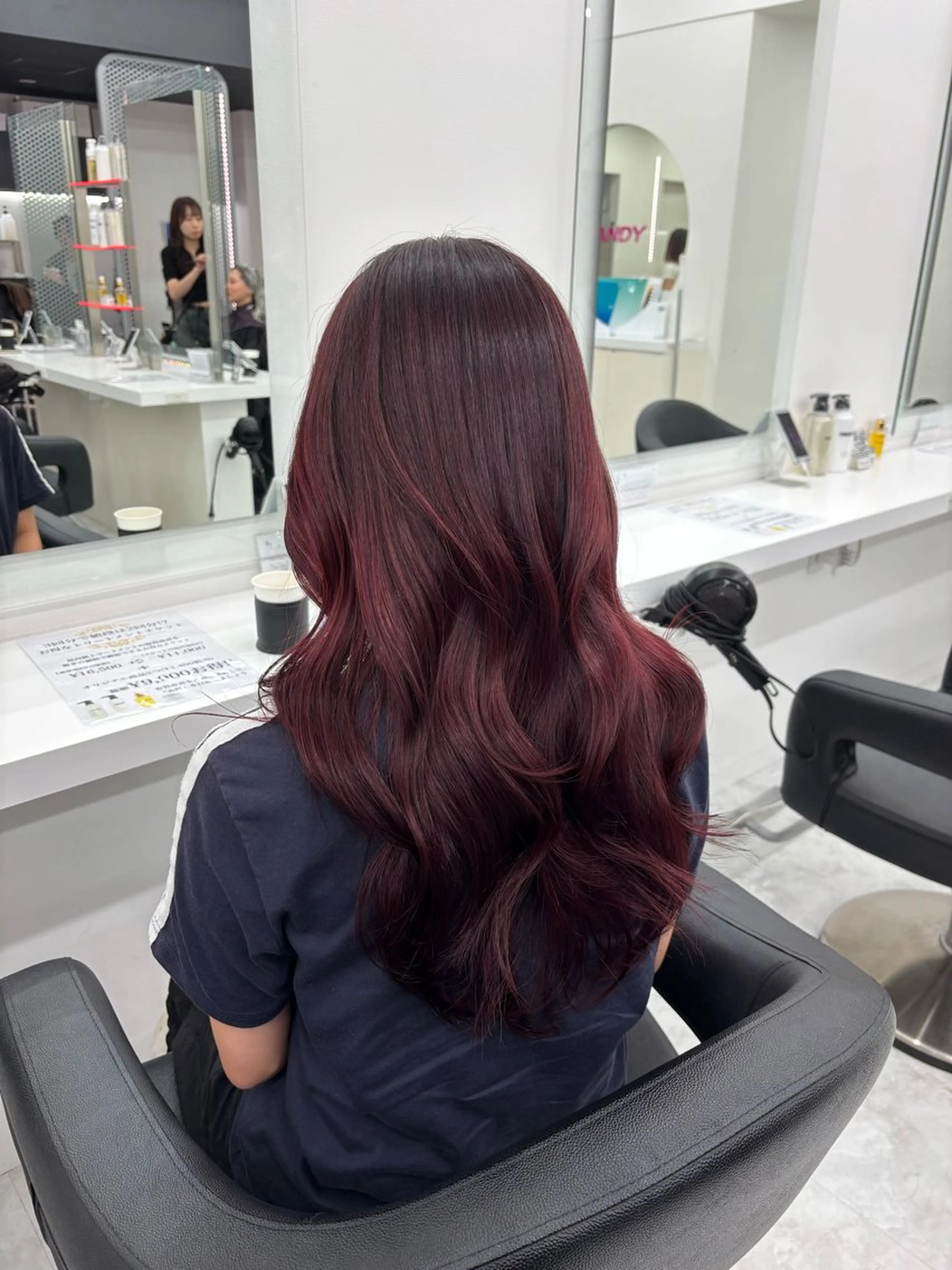 カラー ヘアカラー かわいい艶髪🤍 れいな🤍のヘアスタイル