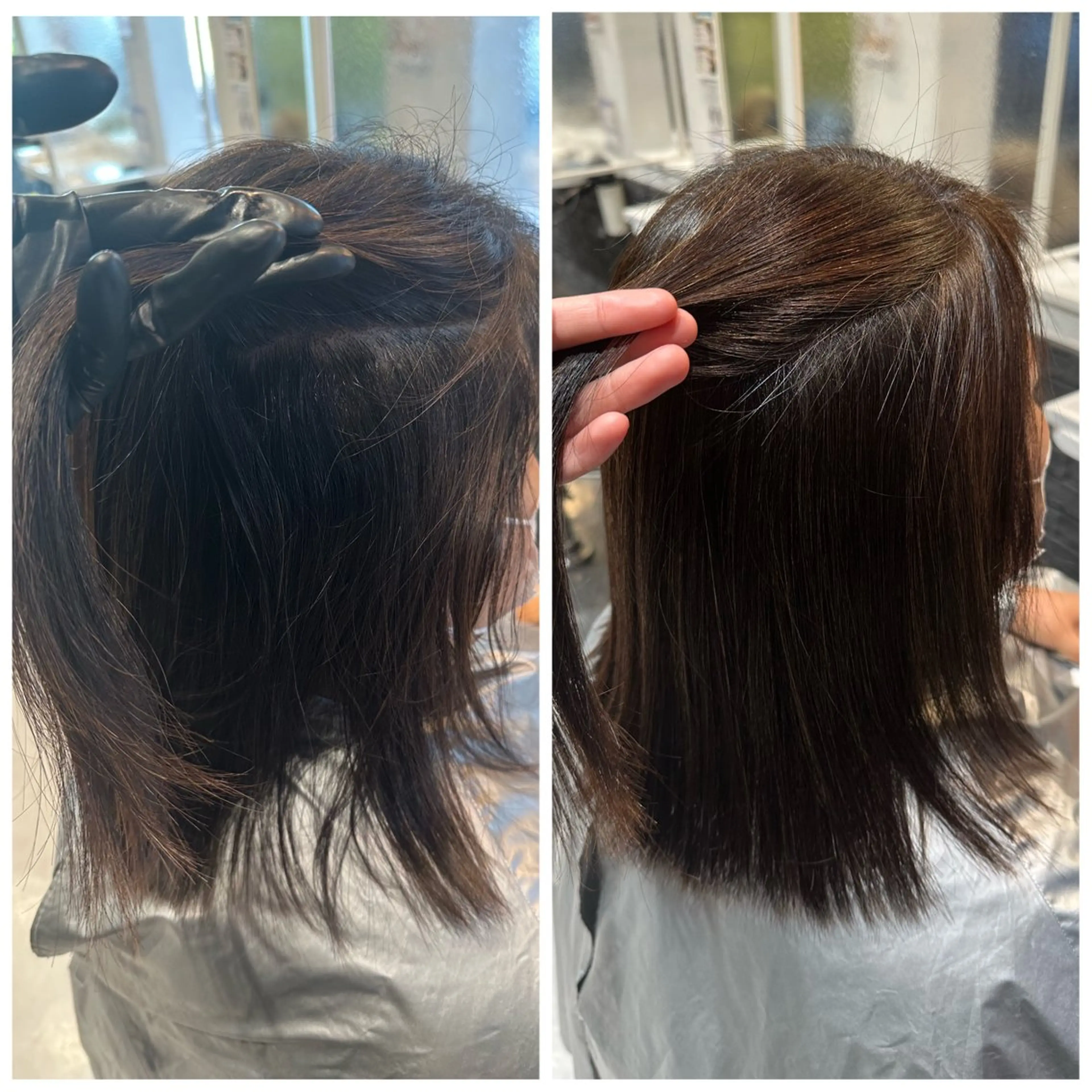 ミディアム 縮毛矯正 TELAHAIR成田 マネージャー吉野美羽のヘアスタイル