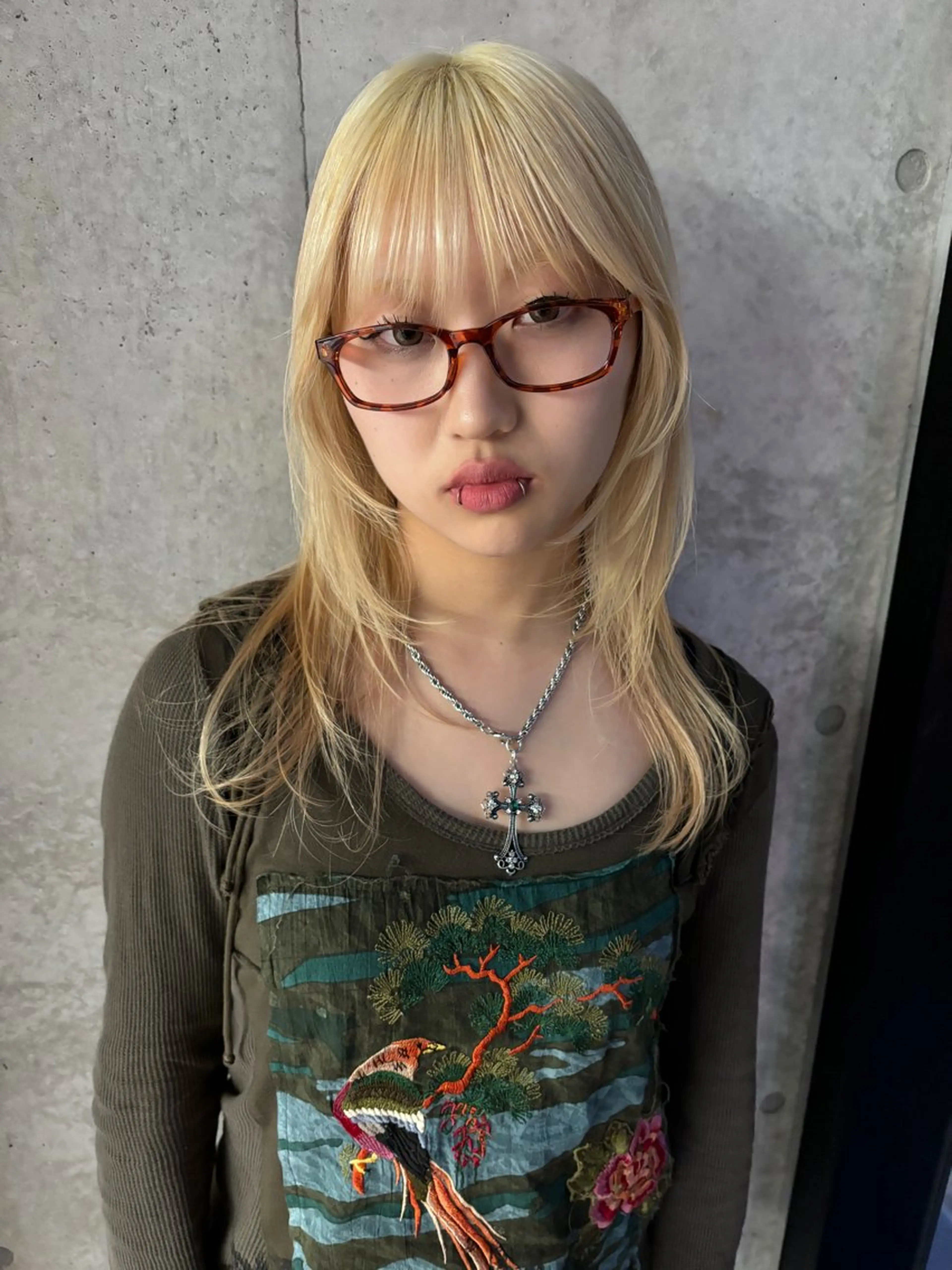 セミロング カラー カット ヘアカラー トリートメント yuuna/ ハッシュカット🎀のヘアスタイル