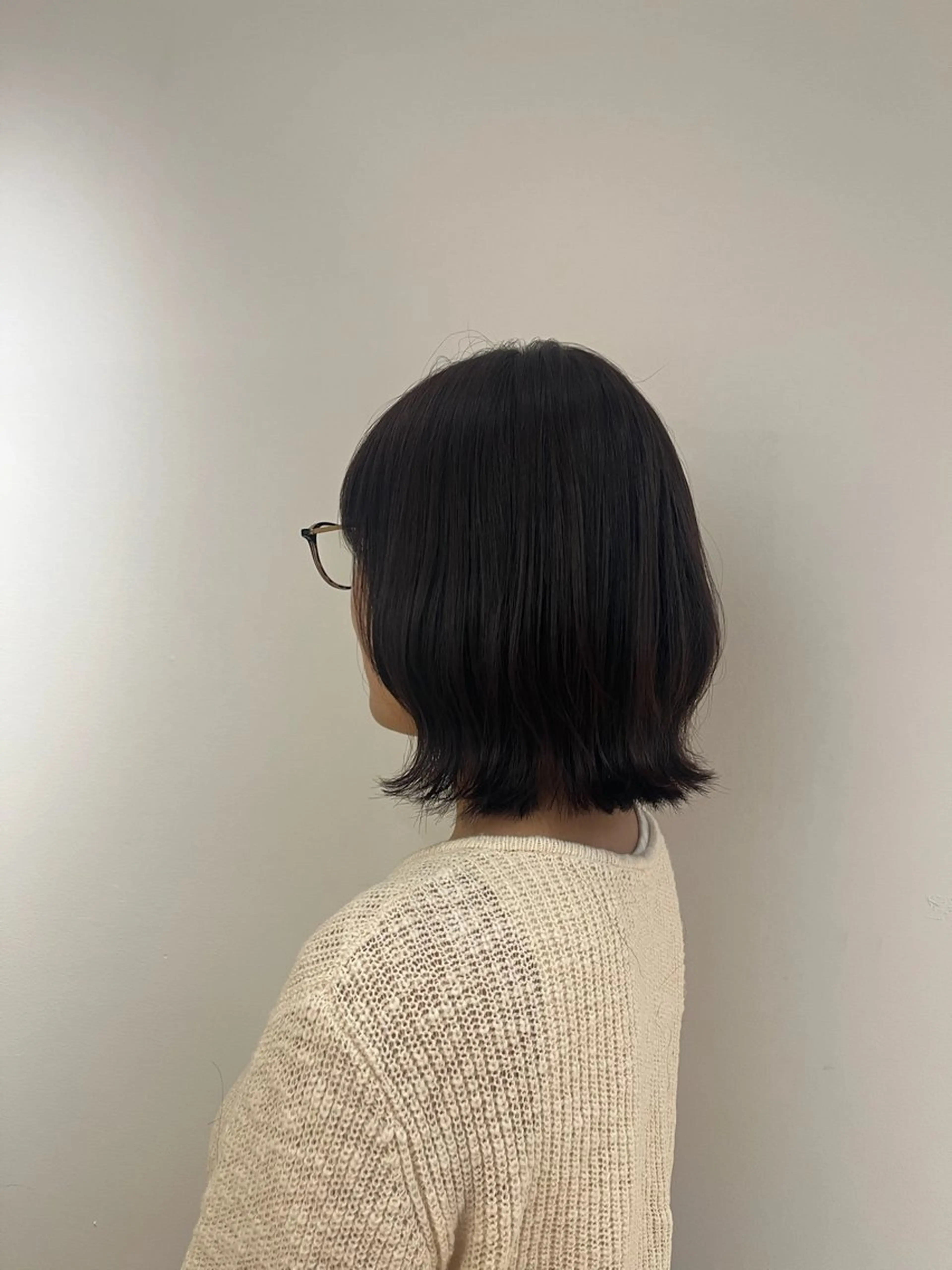 ミディアム ボブ くびれヘア カット サイトウ アカネのヘアスタイル