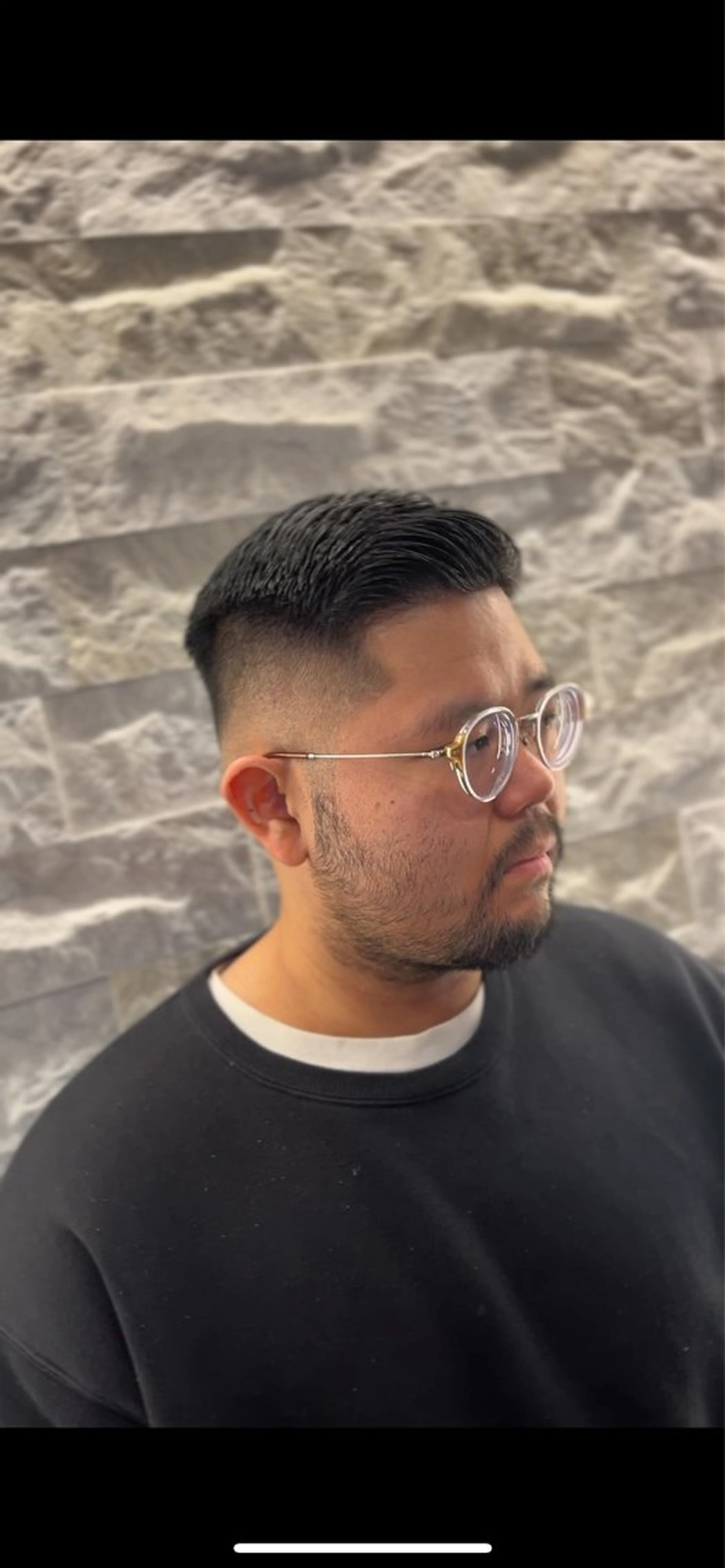 ショート メンズ フェードカット Smail Hair 大森店所属・安立 玲於のヘアスタイル