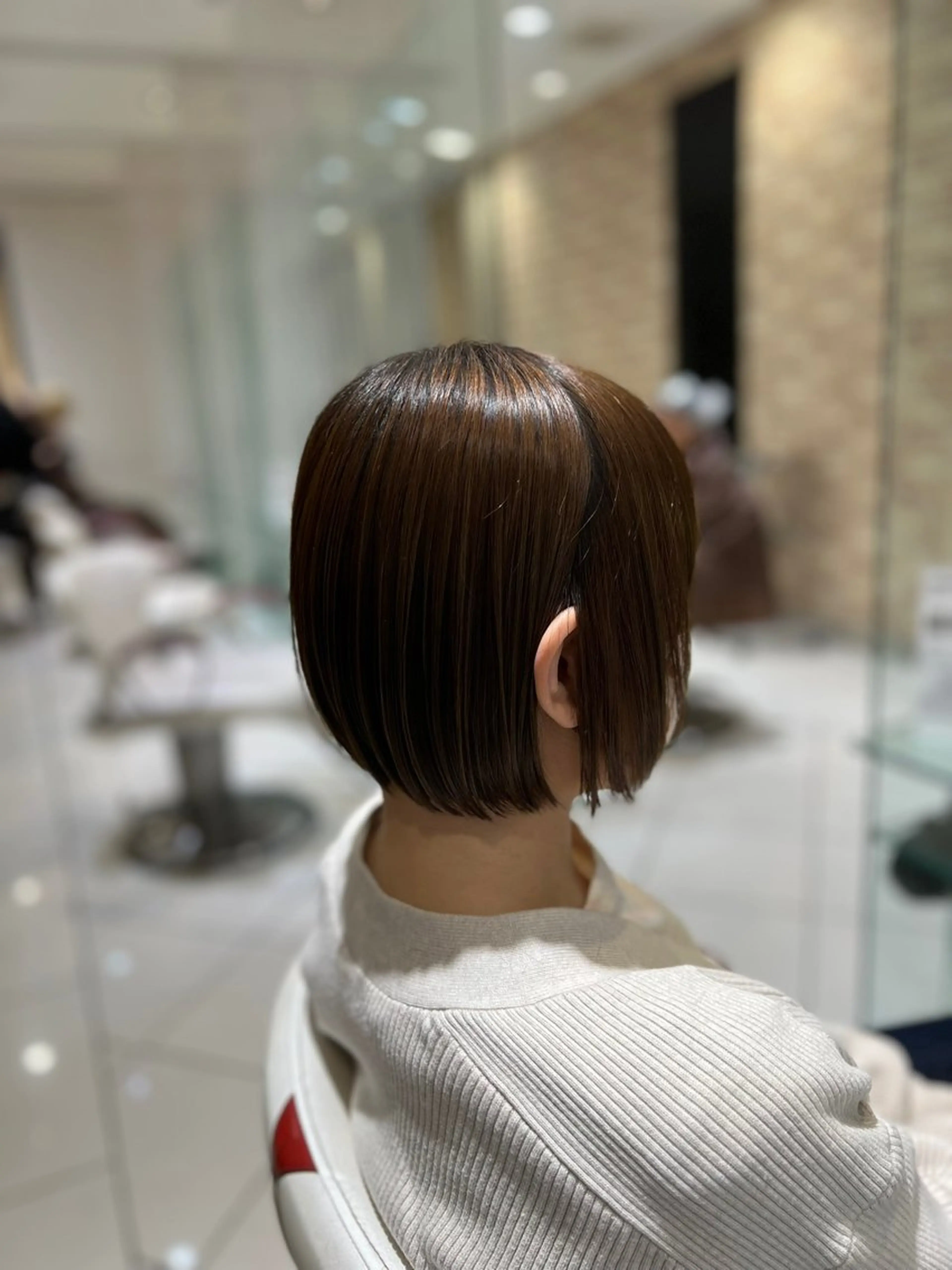 カラー パーマ バレイヤージュ ブリーチ ケアブリーチ 透明感カラー デザインカラー カット ヘアカラー トリートメント ボブ/ハイトーン髪質 改善/越谷✨クラモチのヘアスタイル