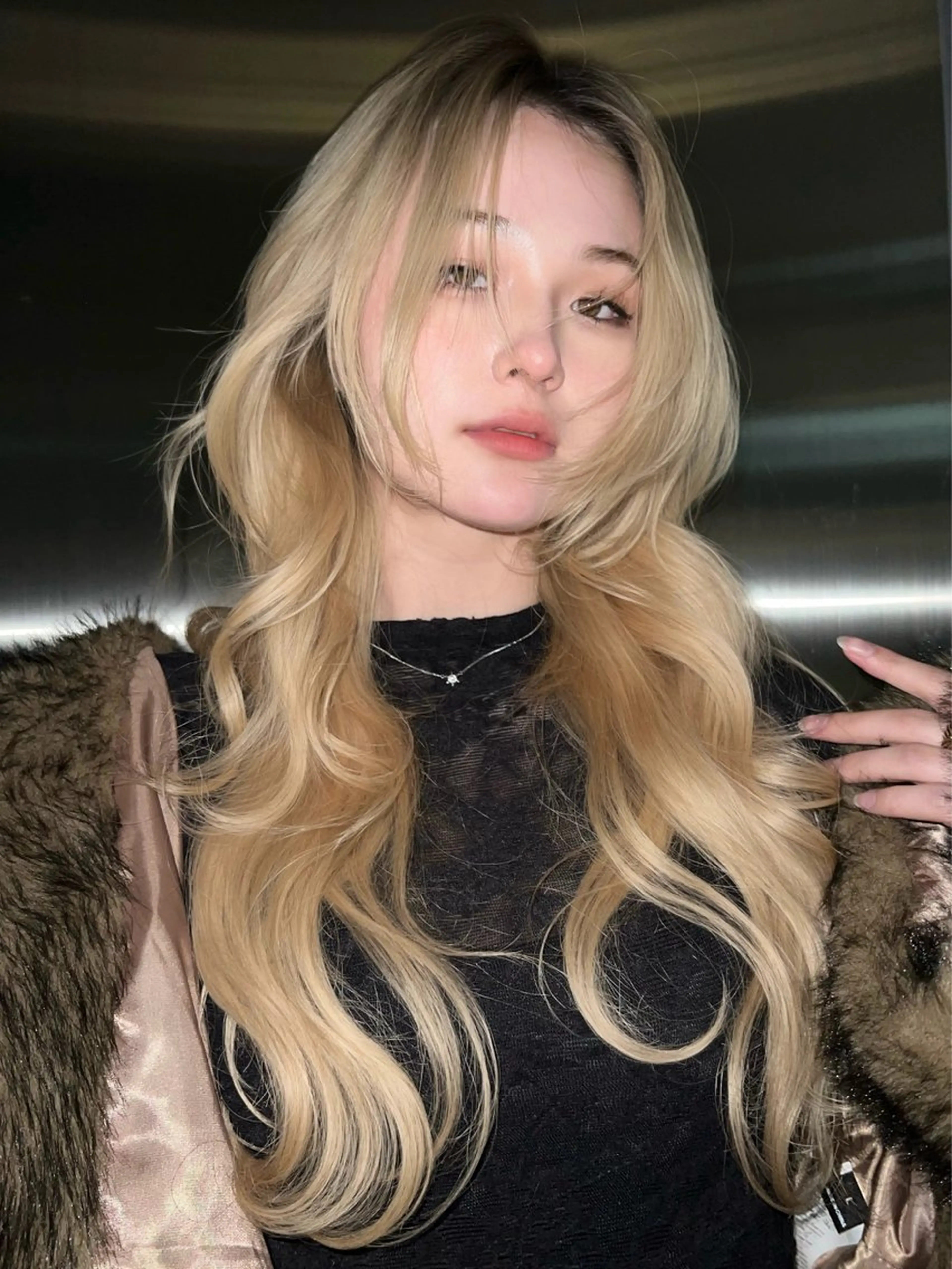 ロング カラー カット ヘアカラー トリートメント belle 表参道 terrace所属・抜きっぱなしブロンド /ハイトーン/カナタのヘアスタイル