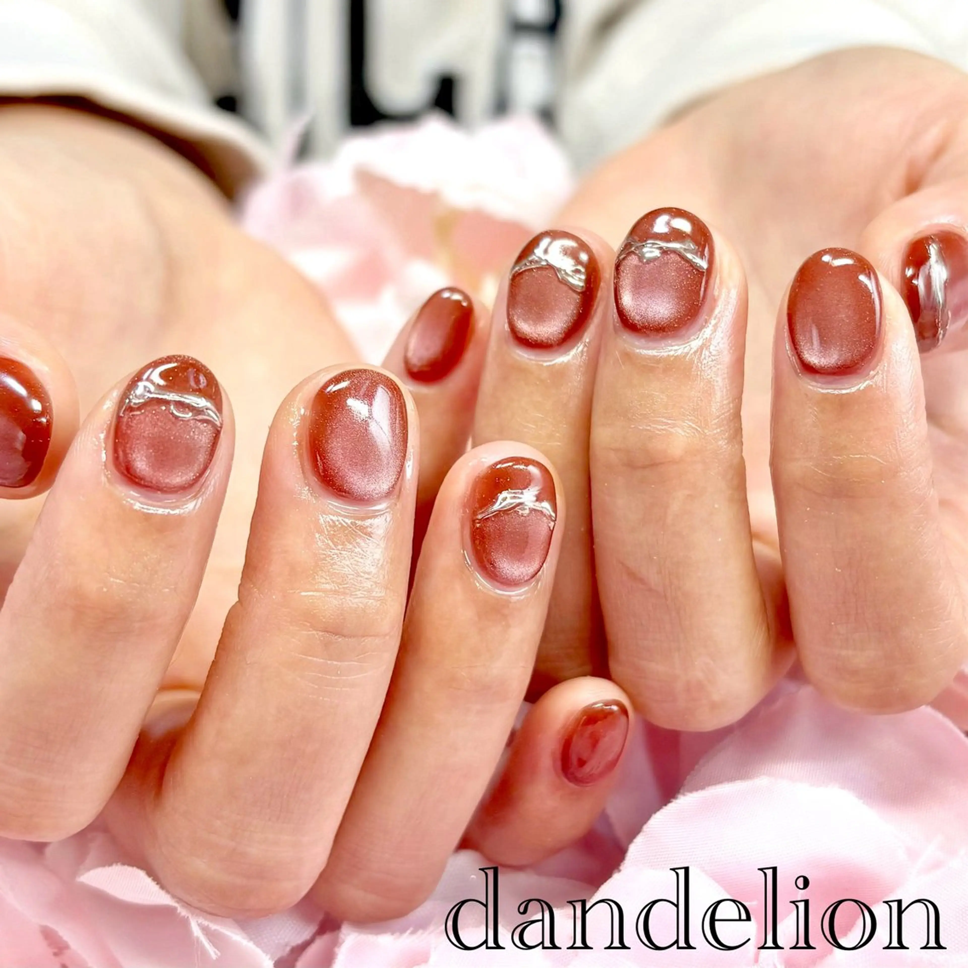 ネイル ハンドネイル ハンドケア dandelion ダンデライオンのネイルデザイン