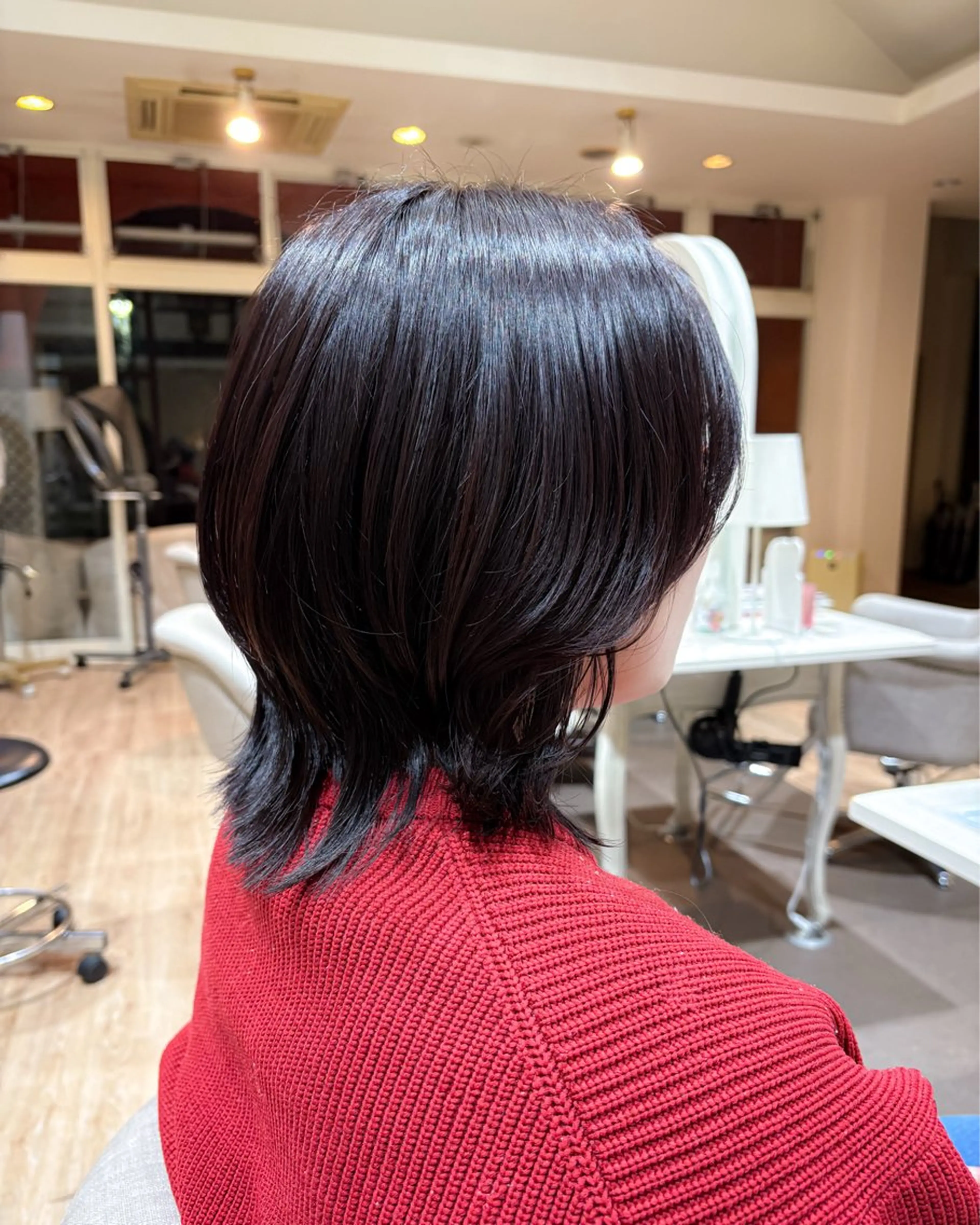 ミディアム くびれヘア 石平 暖のヘアスタイル