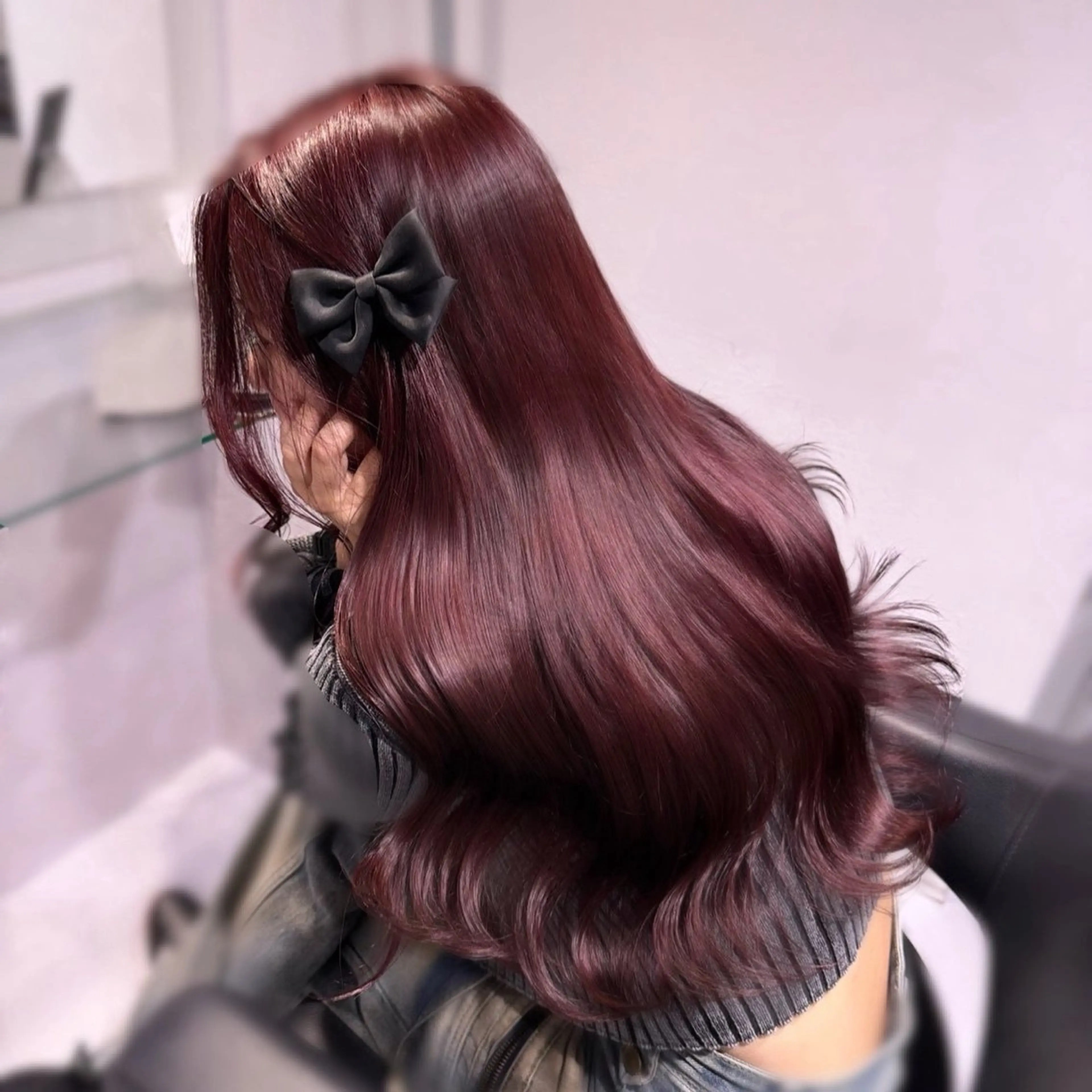 ロング ヘアカラー miku/ラベンダー 透明感カラー🪻❤︎のヘアスタイル