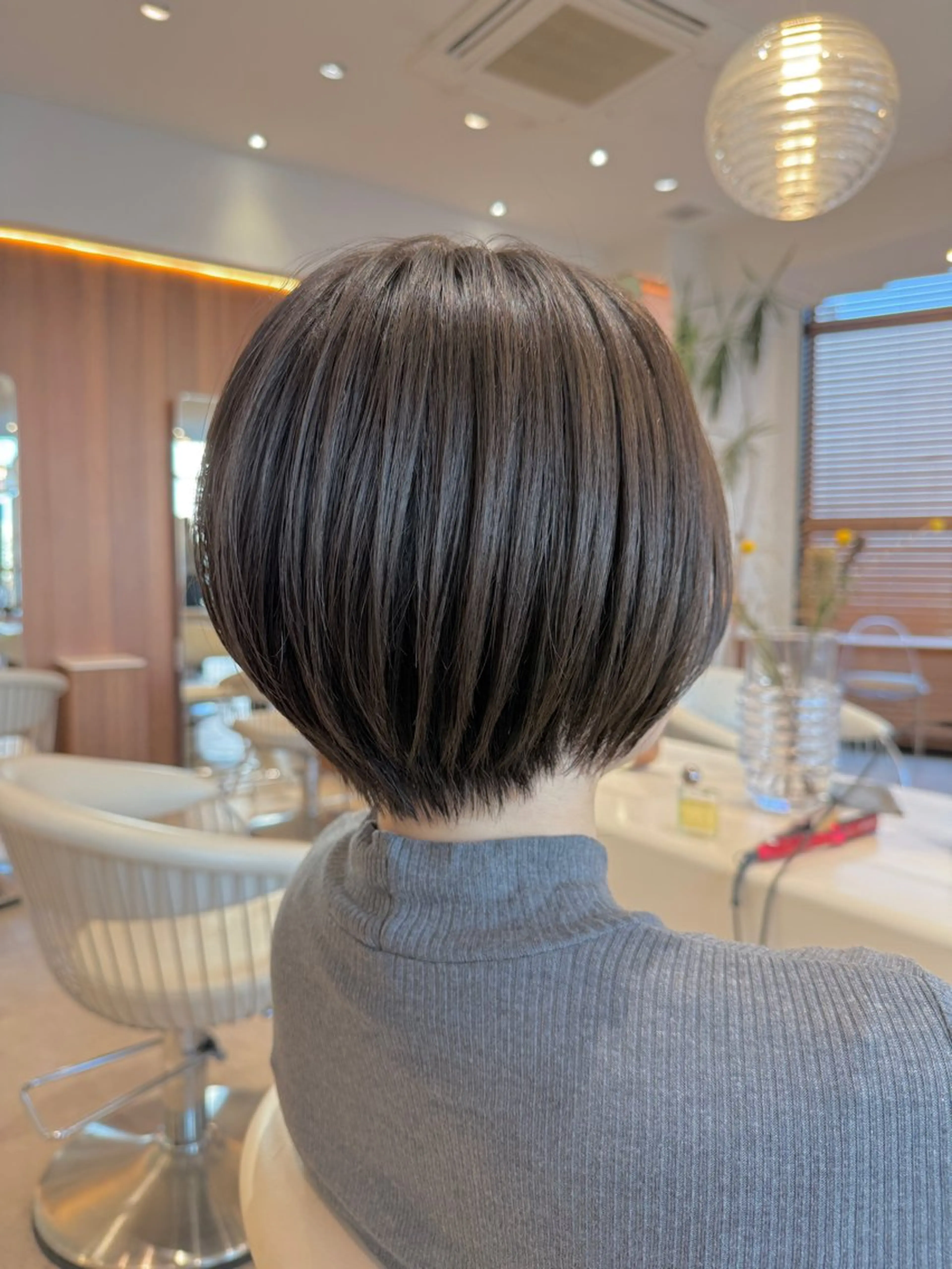 ショート カラー ショートボブ ハンサムショート 丸みショート イルミナカラー ボブ カット ヘアカラー トリートメント 渋谷ボブ/レイヤー ボブ田中航平のヘアスタイル