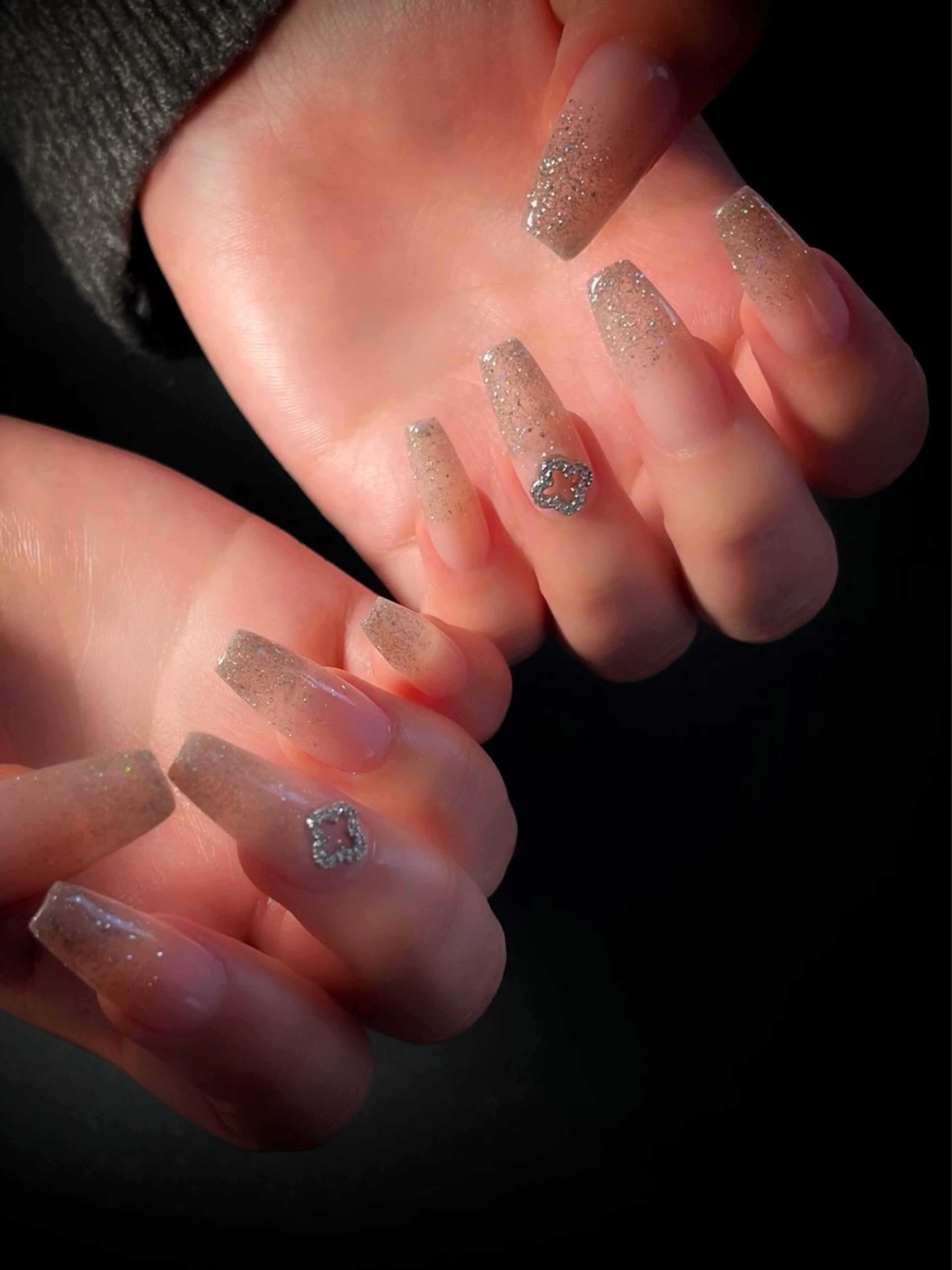 ネイル 長さ出し スカルプネイル ワンホンネイル nine.🦋 YUKOのネイルデザイン