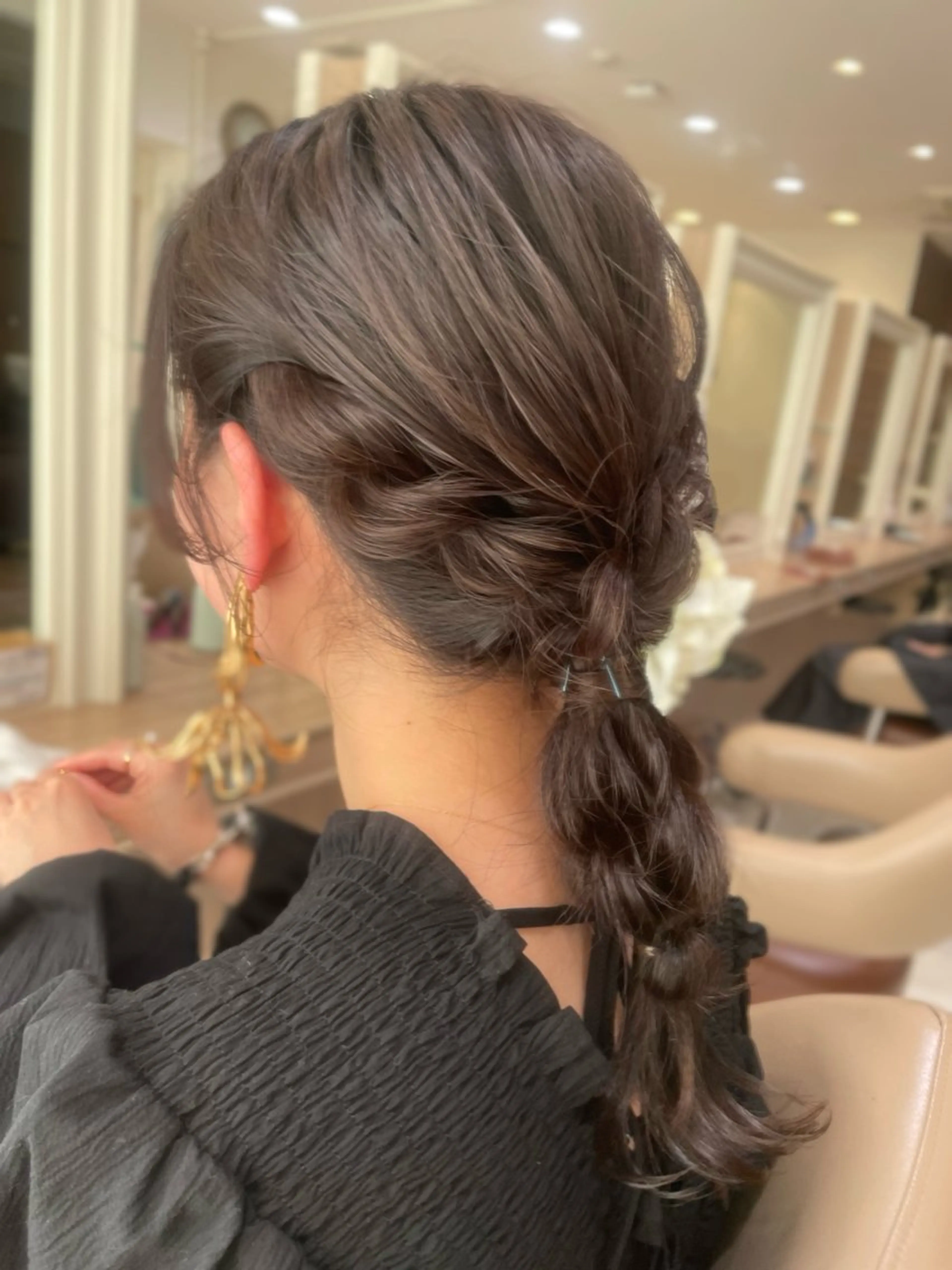 セミロング ヘアアレンジ ヘアセット 韓国ヘアメイク🎀/ 縮毛矯正✨山本媛香のヘアスタイル