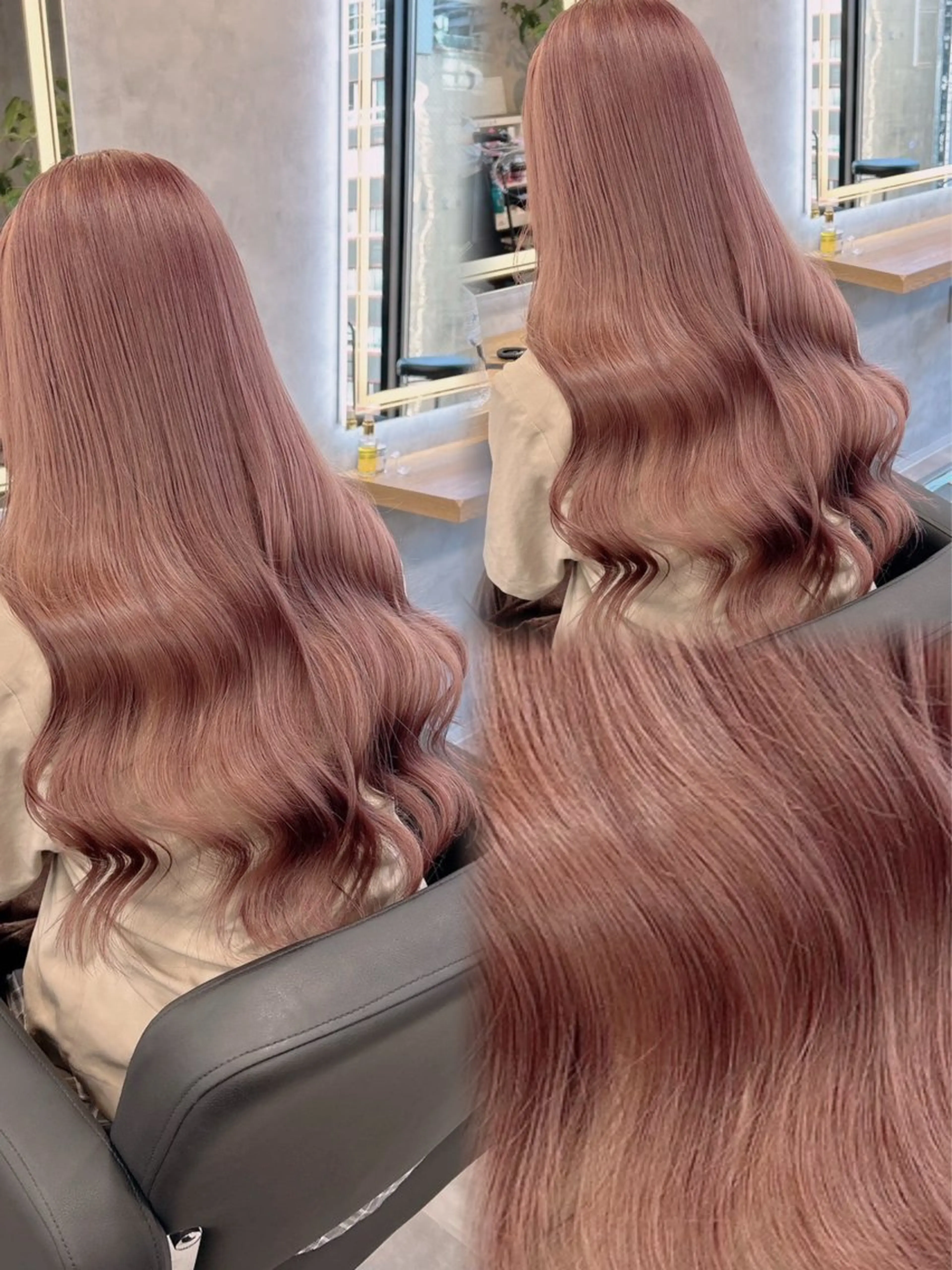 ロング カラー ヘアアレンジ ヘアカラー トリートメント ヘアセット ダメージレスカラー 🩵HIYO🩵のヘアスタイル