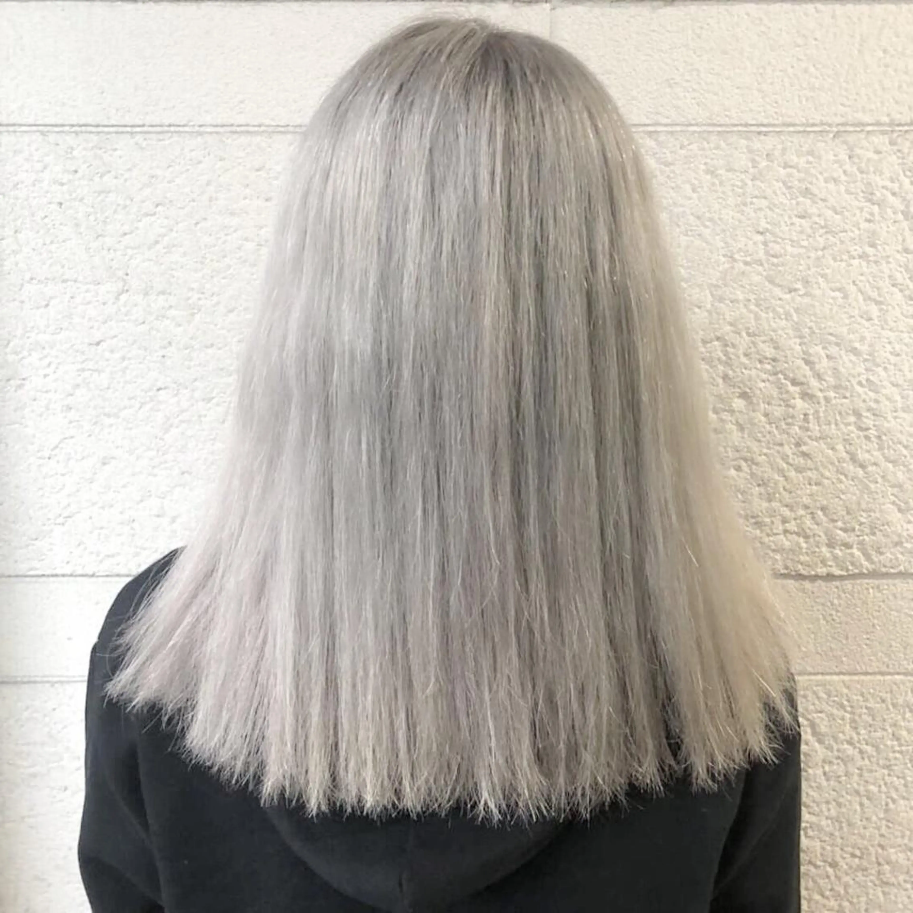 セミロング カラー alpha. カラーエクステ下妻のヘアスタイル