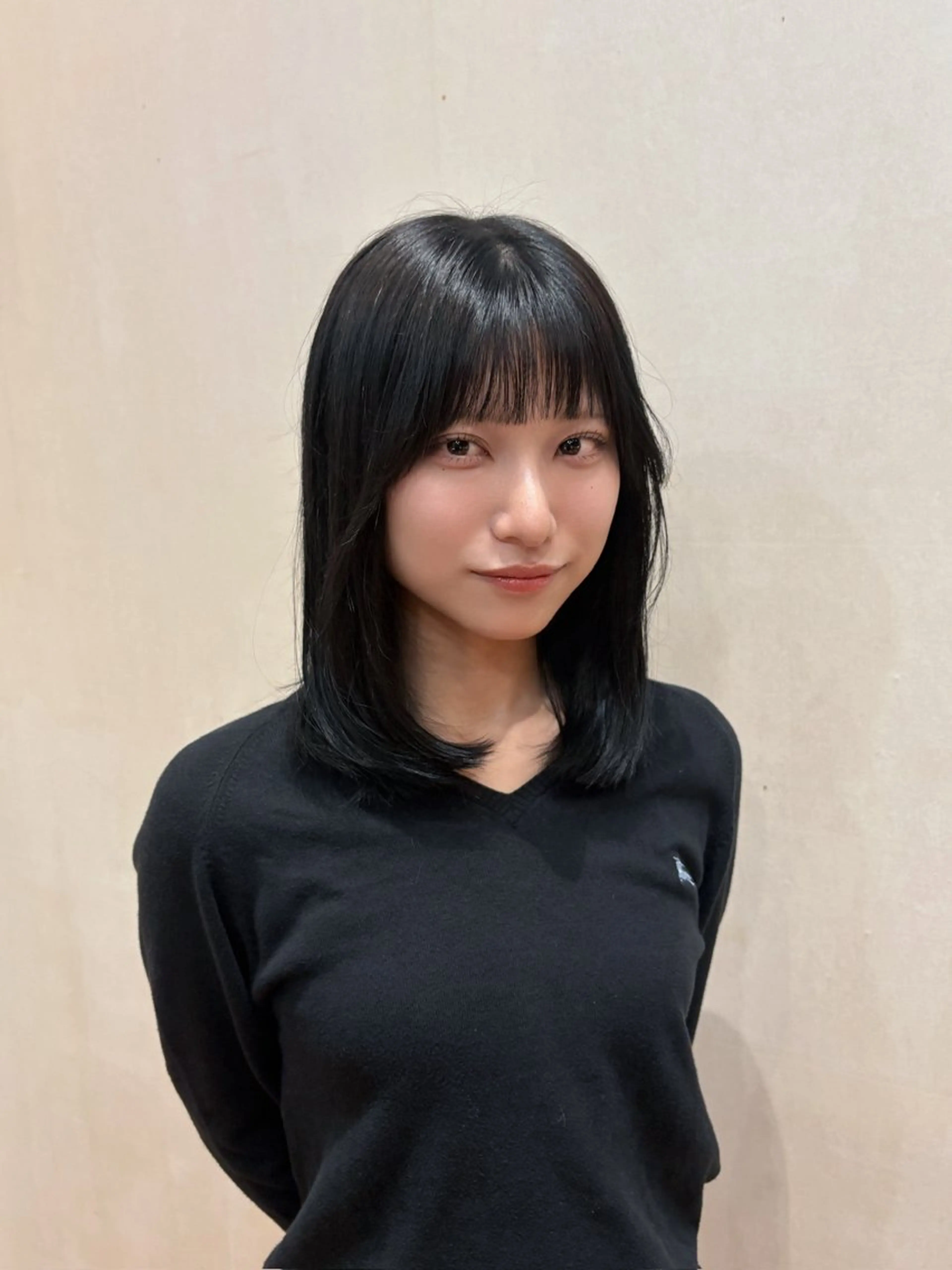 ミディアム カラー カット ヘアカラー 京都/カラー/松野 翔のヘアスタイル