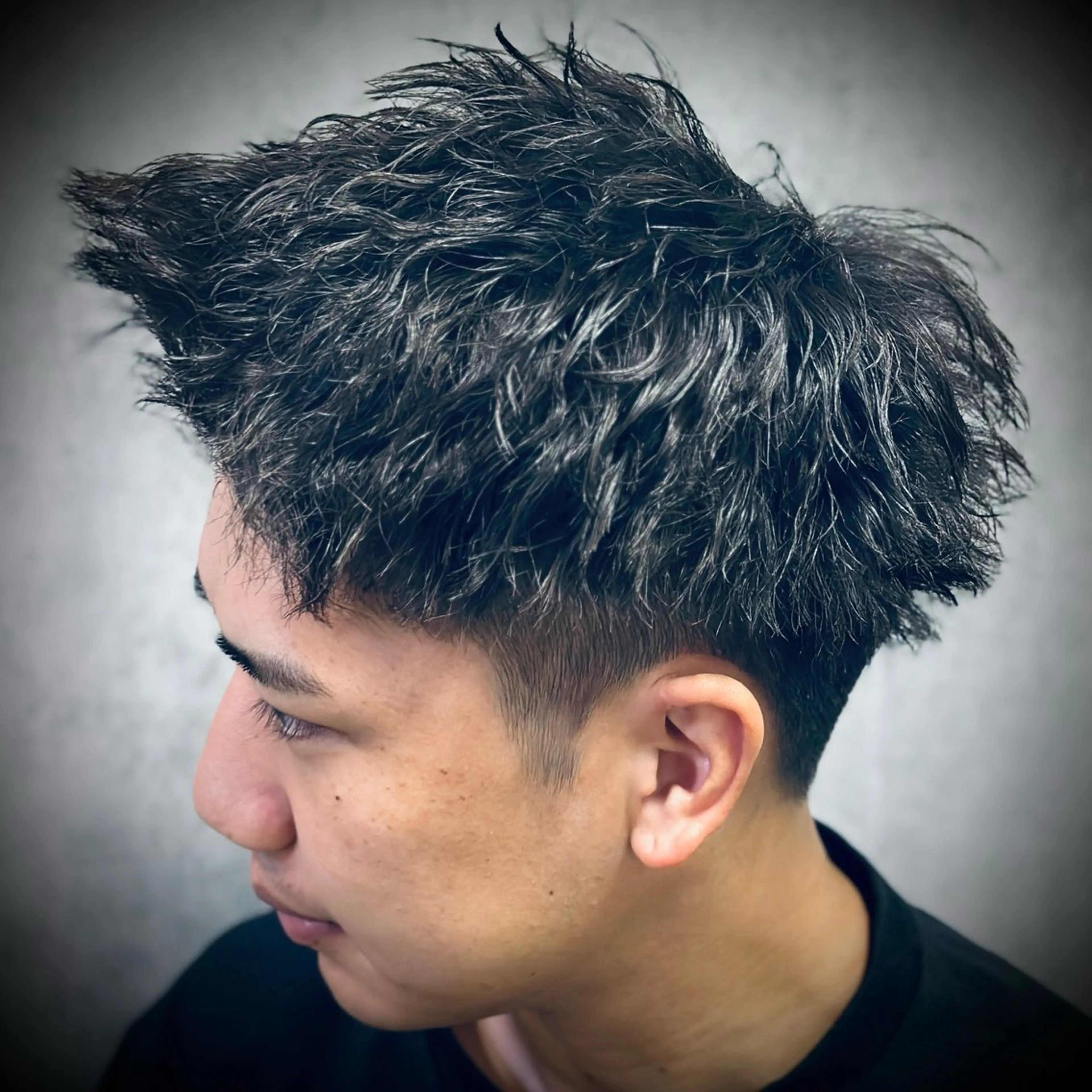 ミディアム パーマ メンズ HIRO GINZA 新橋銀座口店所属・✂️佐藤 洸成✂️のヘアスタイル