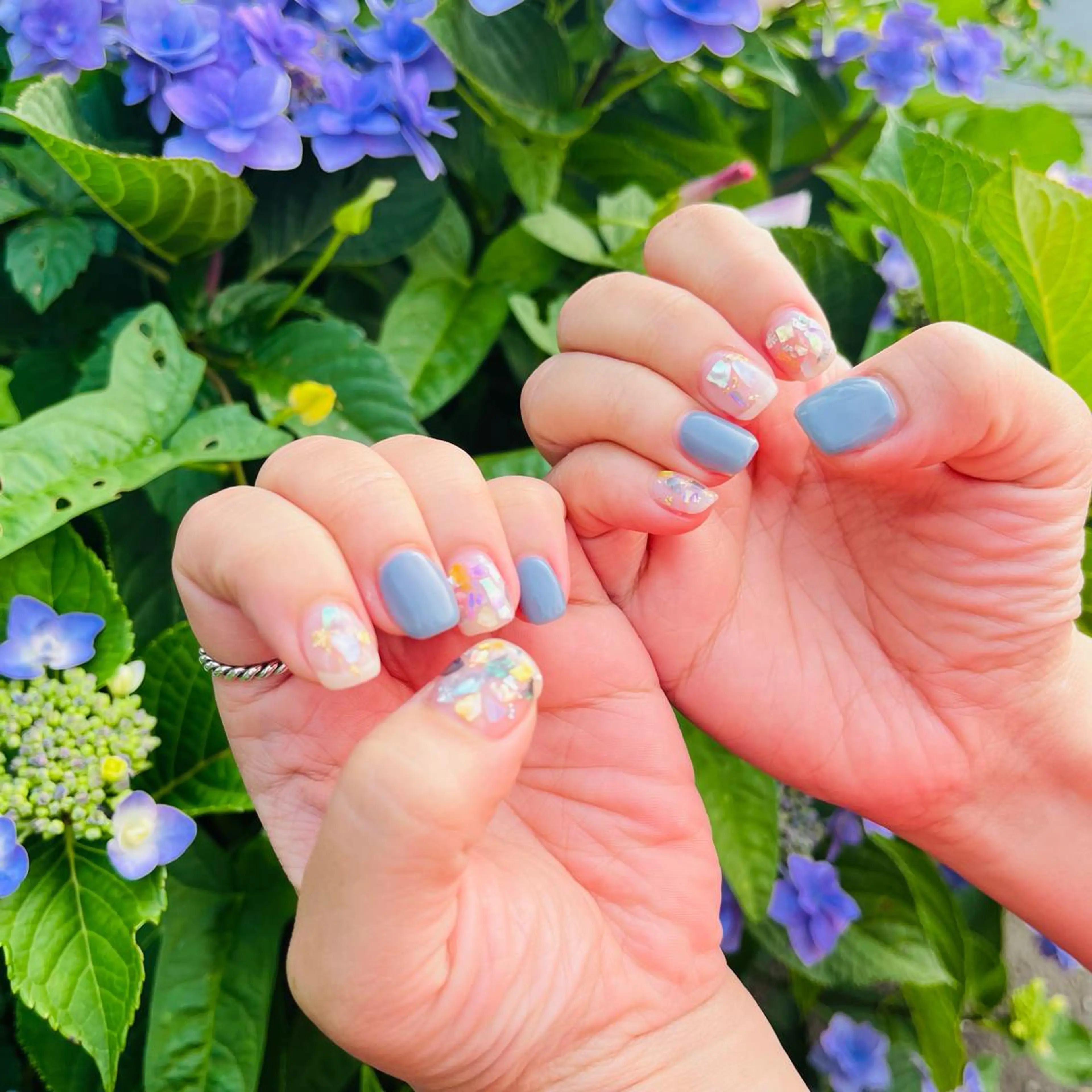 ネイル クリアネイル Briwa✨nail 💅enoi ❤︎のネイルデザイン