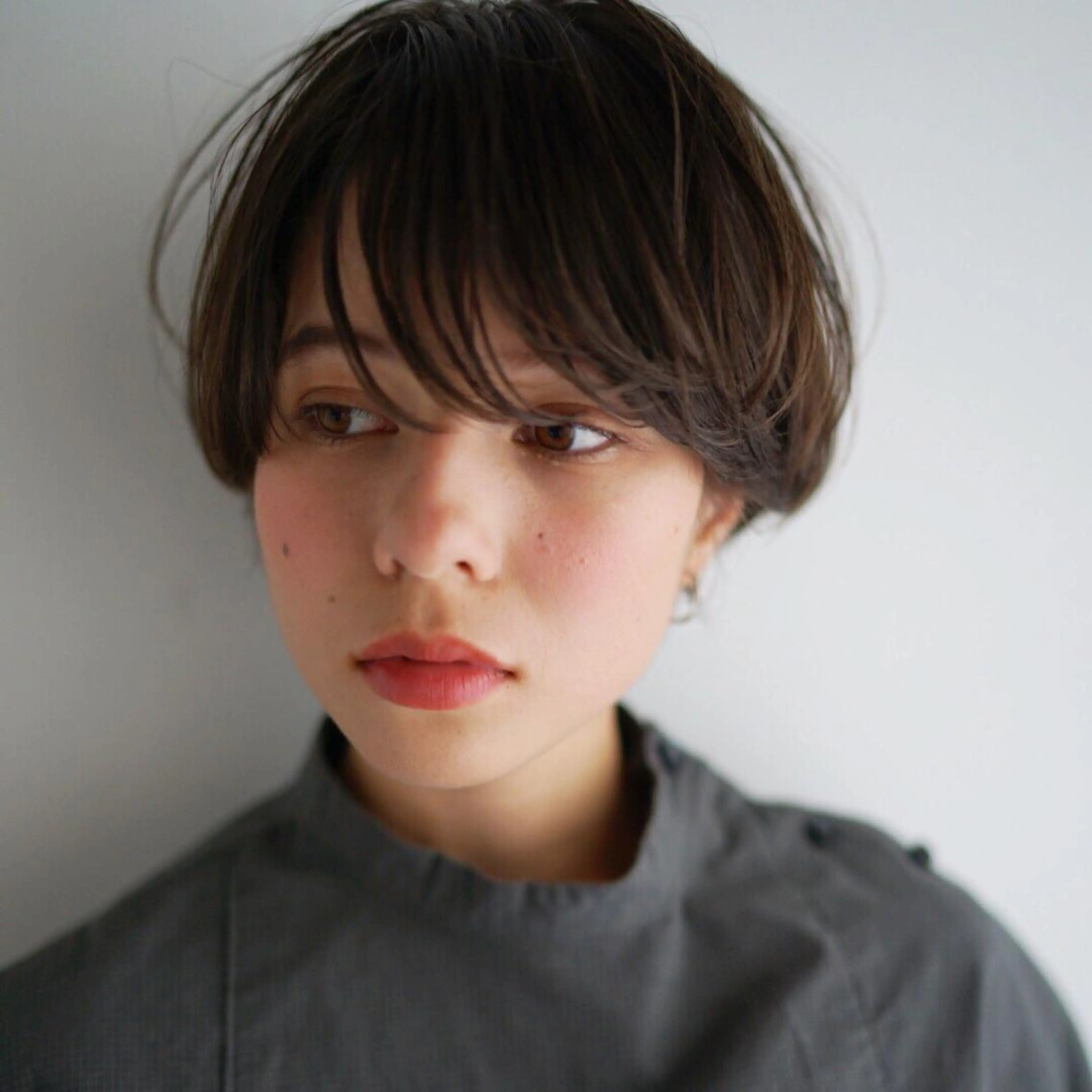 ショート カラー 🤍韓国風ヘア 柴田真帆🤍のヘアスタイル