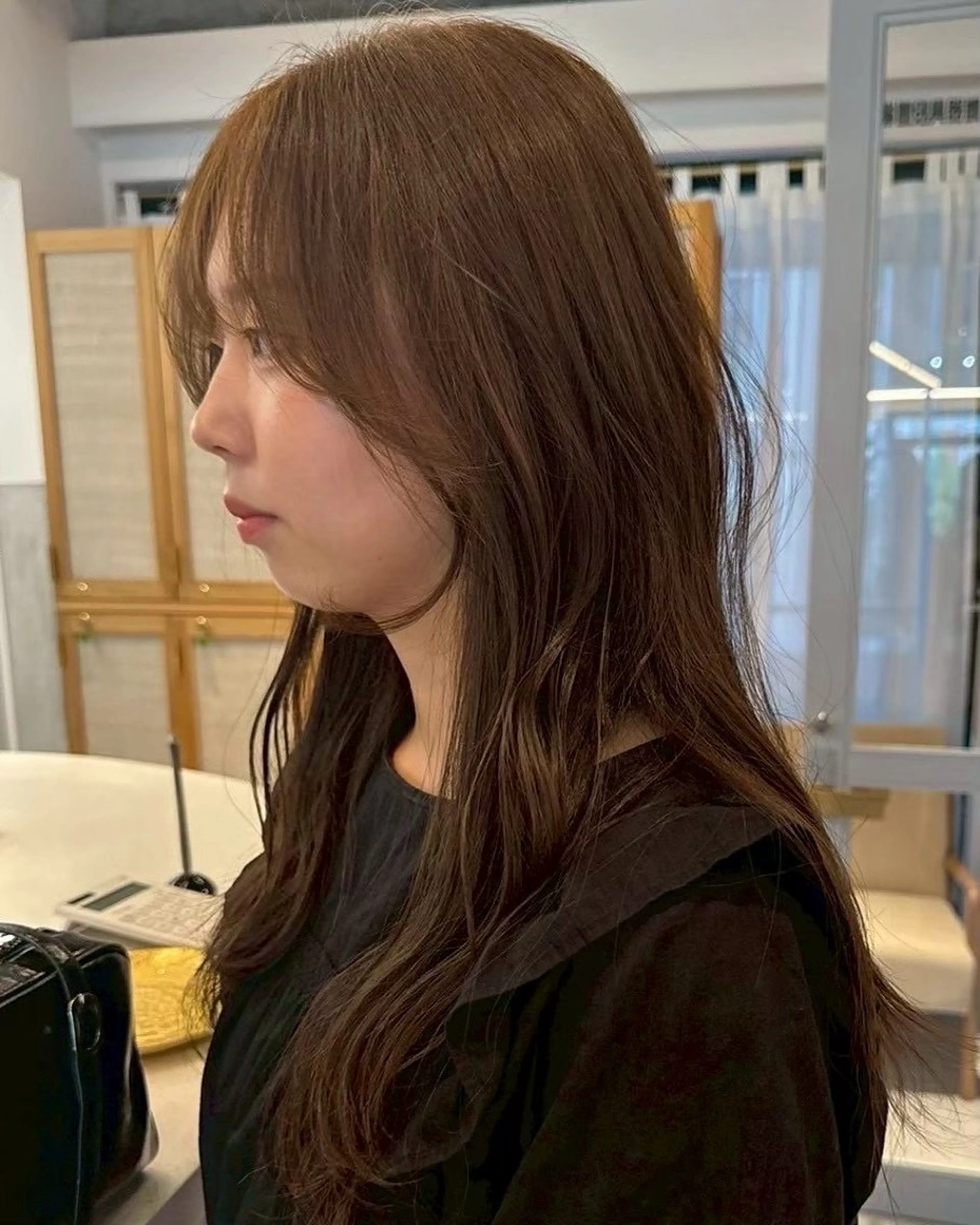 ロング 髪質改善 縮毛矯正 トリートメント ヘアカラー トリートメント nok所属・nok Osakaのヘアスタイル