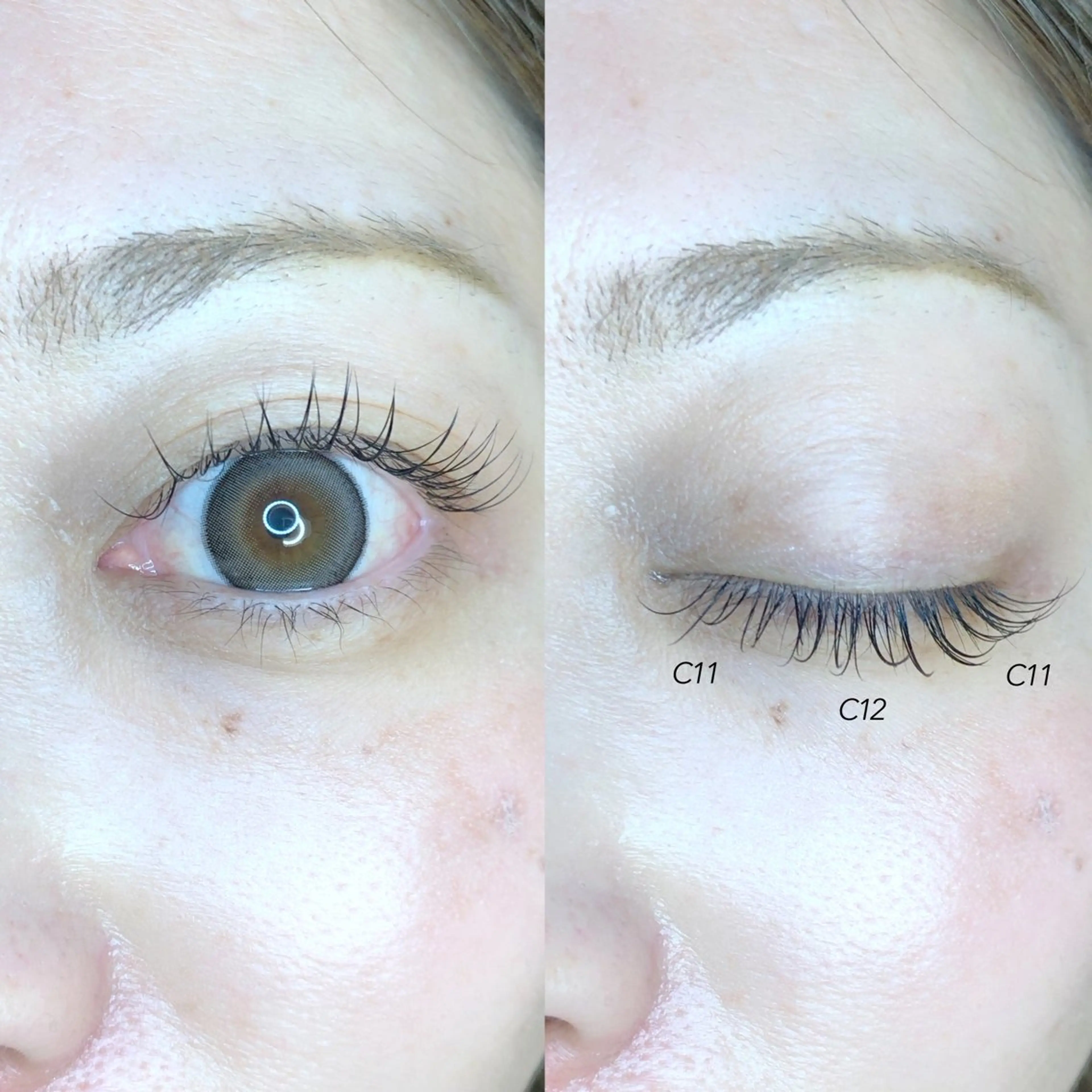 マツエク・マツパ Cカール キュート Jカール ナチュラル MAQUIA 住吉店 コヤナギのマツエク・マツパデザイン