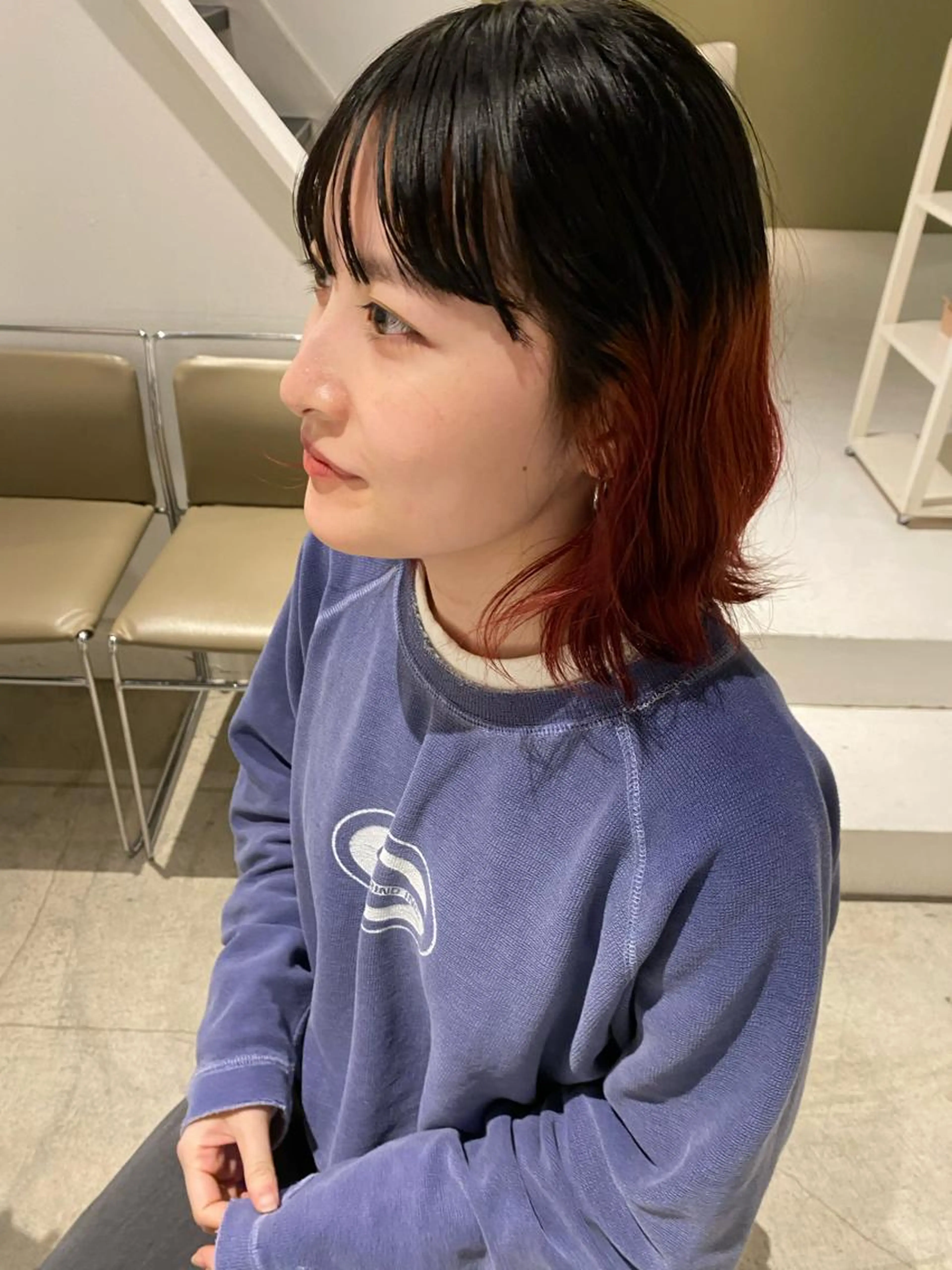 🉐ダブルカラー🩵　　　※ショート、ボブまでの長さの方が対象⚠️メンズも🉑の写真