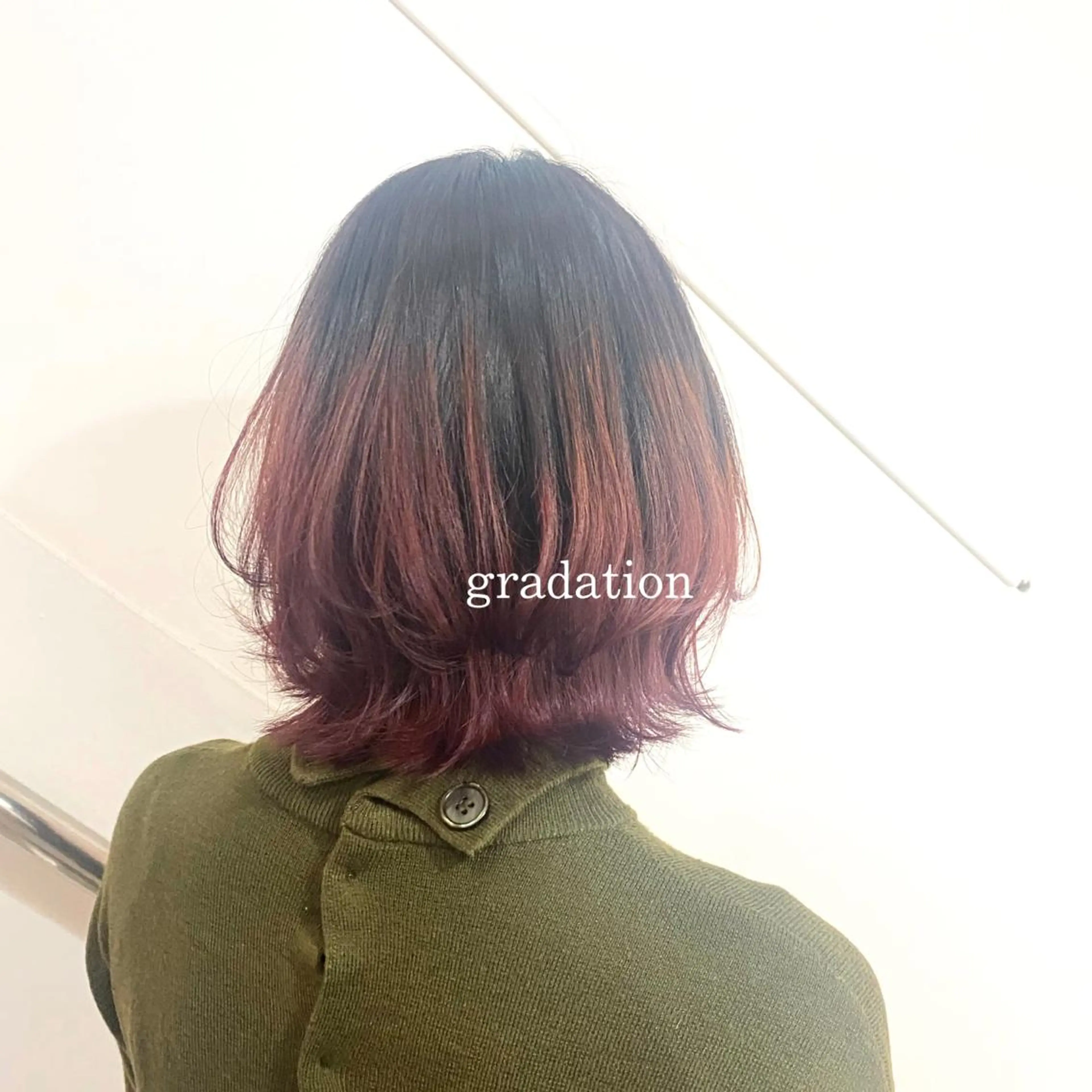 ミディアム カラー デザインカラー ハル🌸柔色/ ブリーチなし/艶髪のヘアスタイル