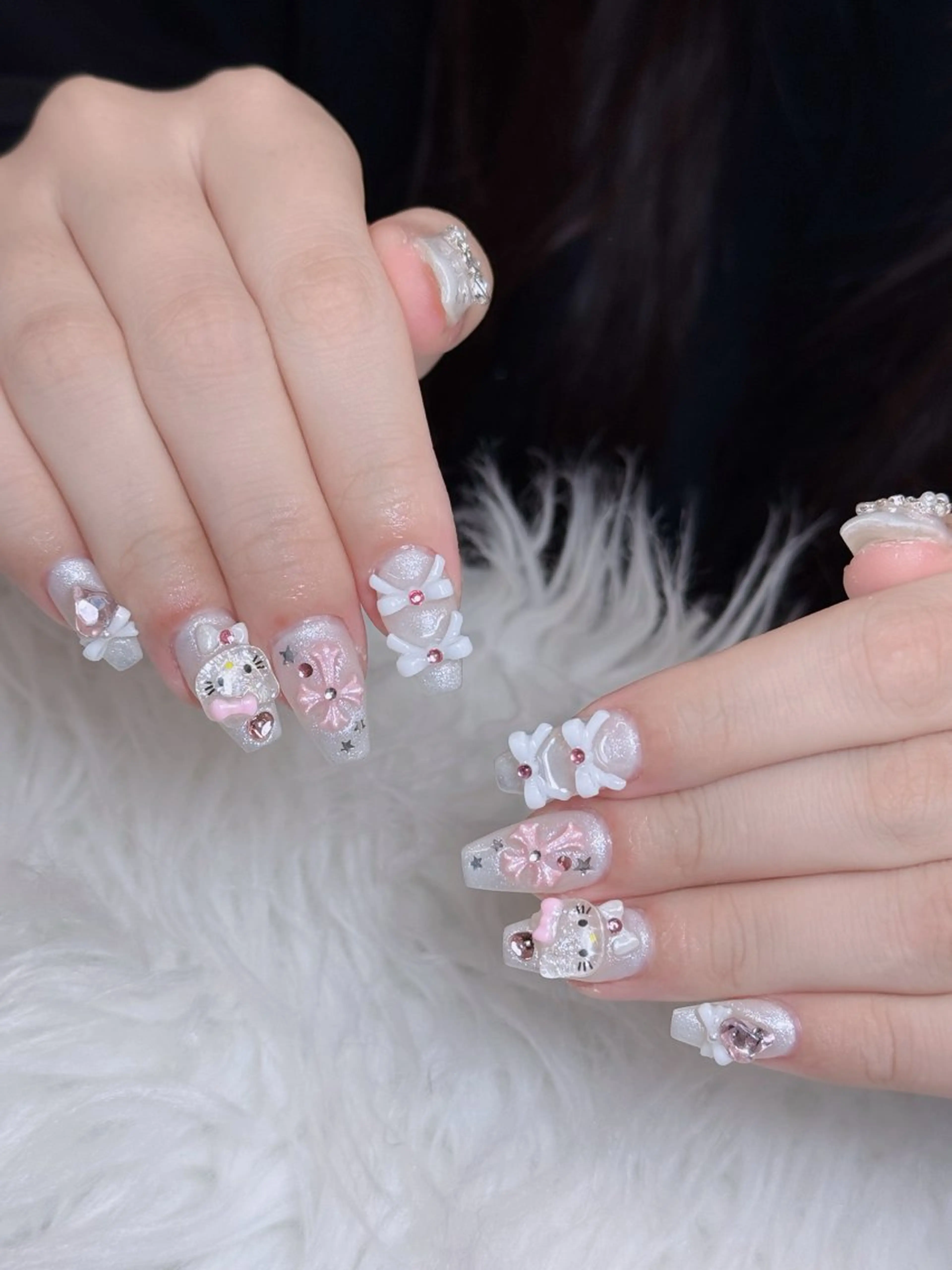 ネイル オーロラネイル チークネイル フットネイル フレンチネイル ハロウィン ハンドネイル Lumi Nail 新大久保3‘のネイルデザイン