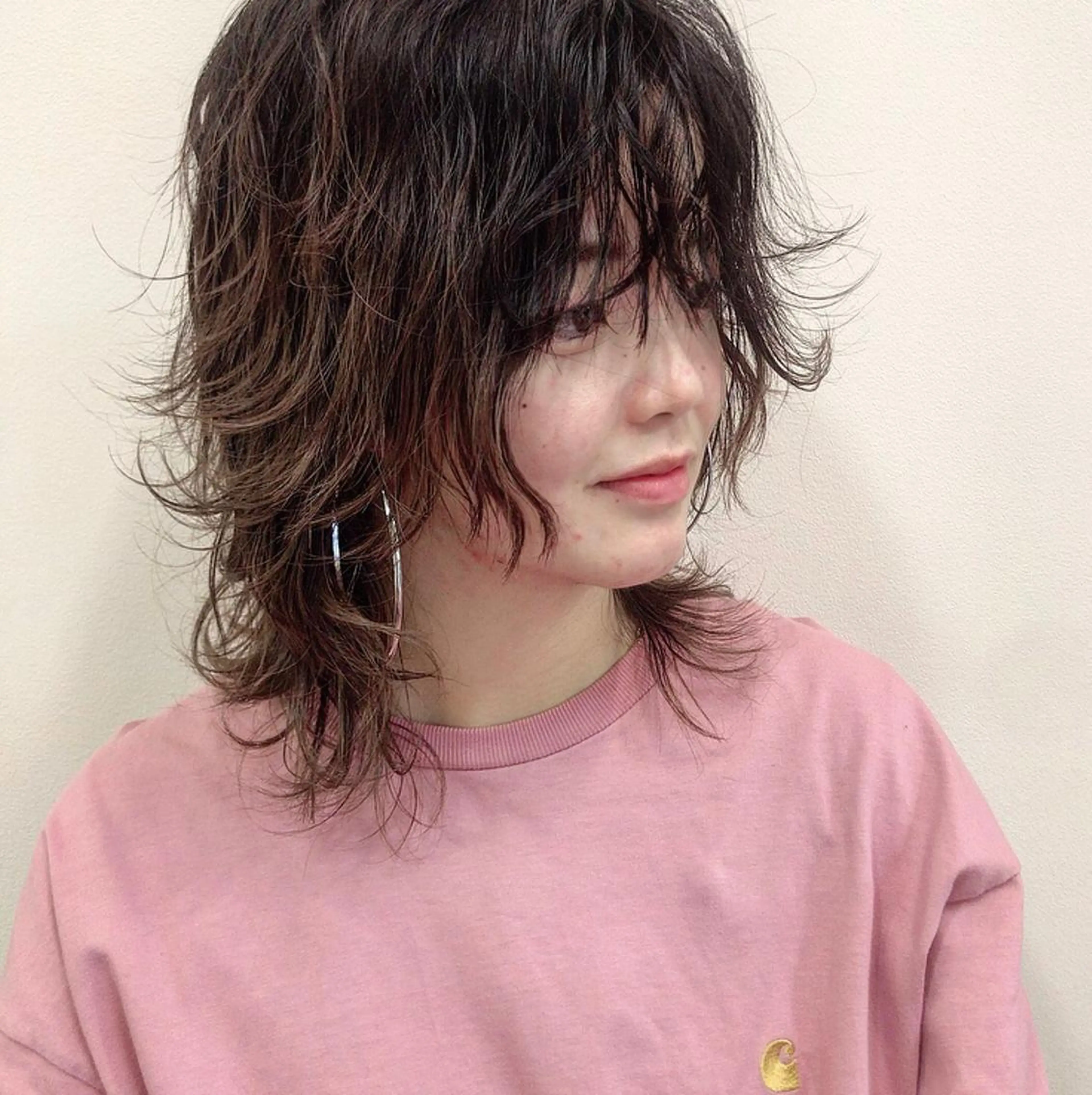 ミディアム カラー ヨシダ トオルのヘアスタイル