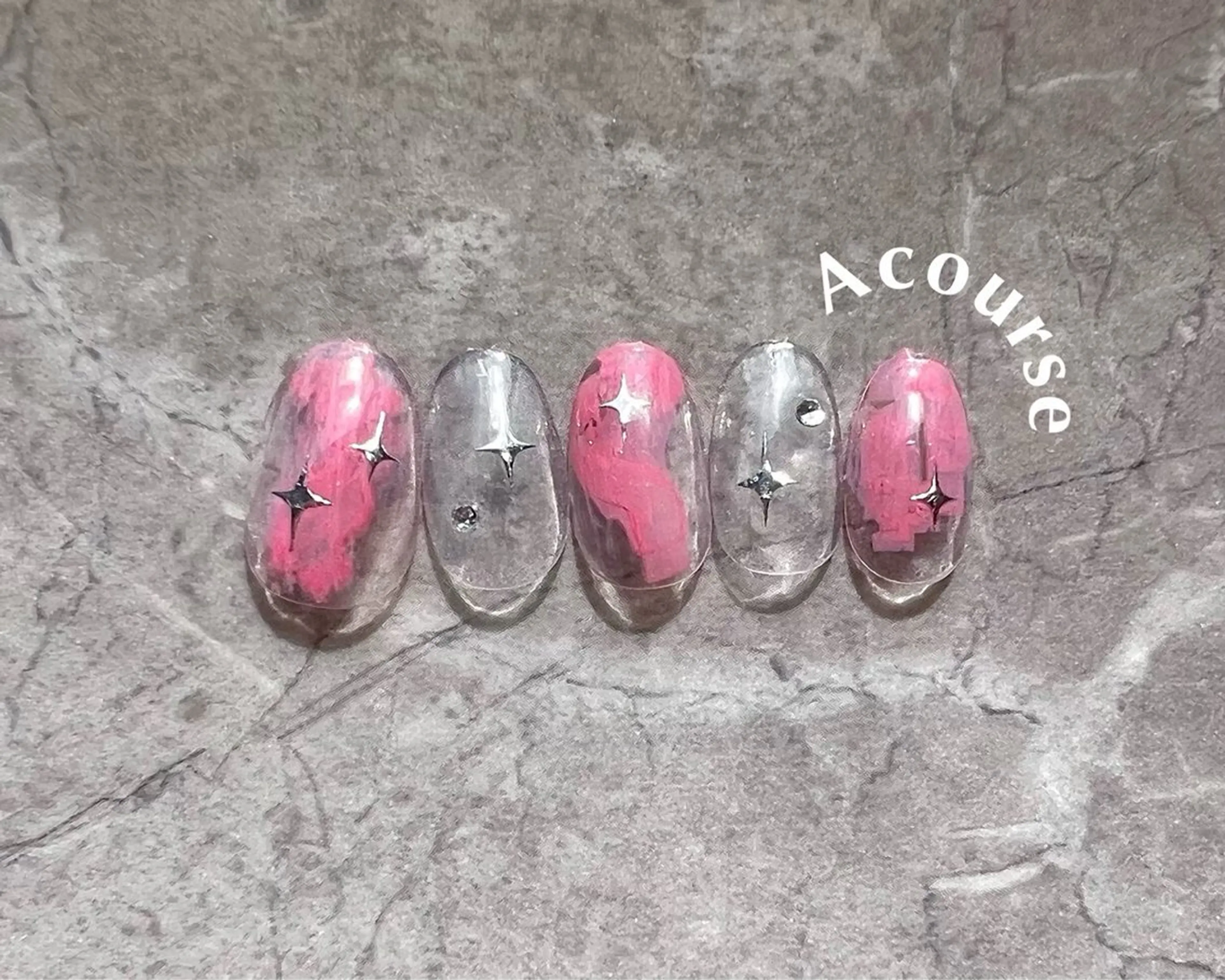 ネイル ハンドネイル 0203ムニムサン 💙Sayakaのネイルデザイン