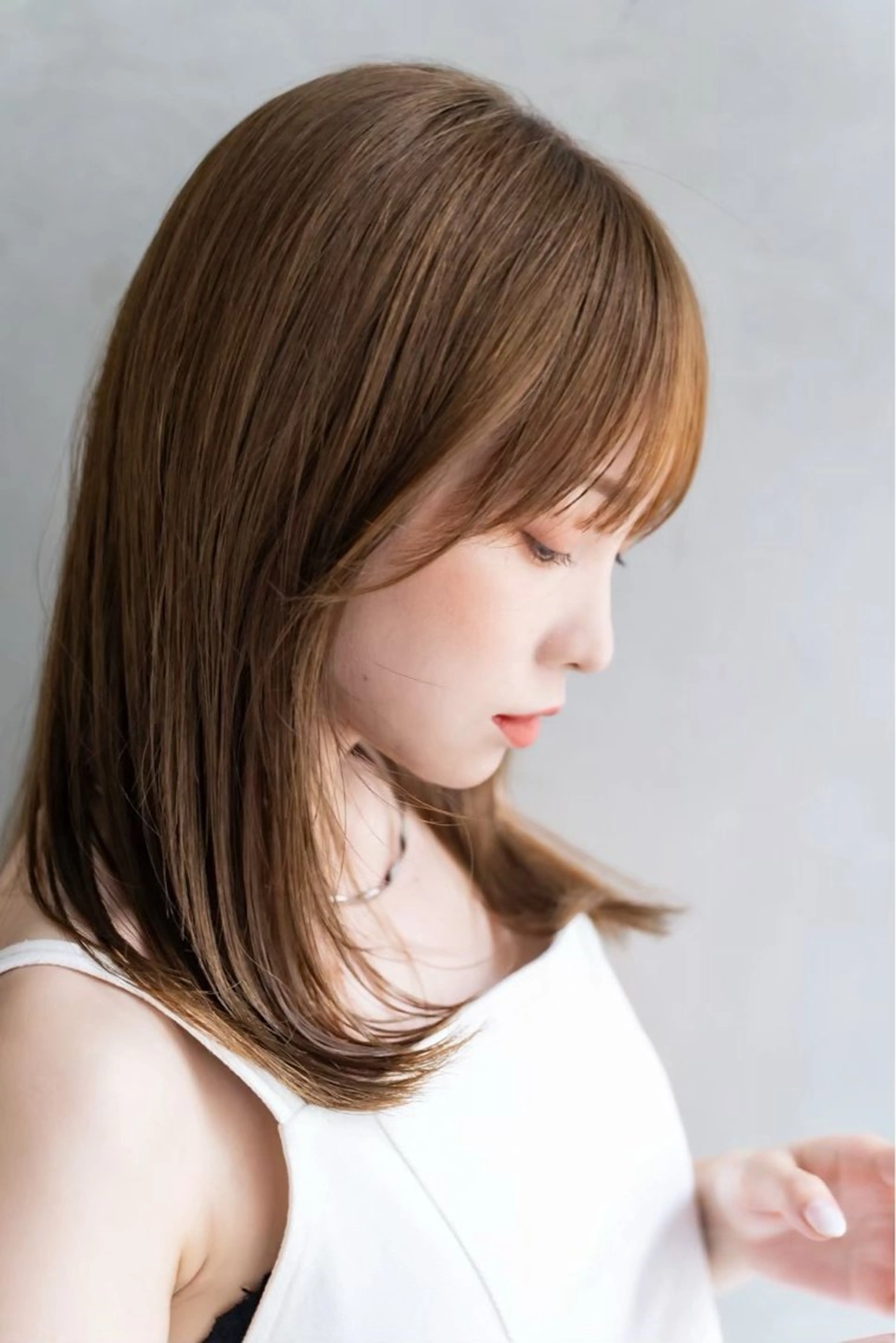 セミロング トリートメント 南堀江/mowen/ サワモトガクのヘアスタイル