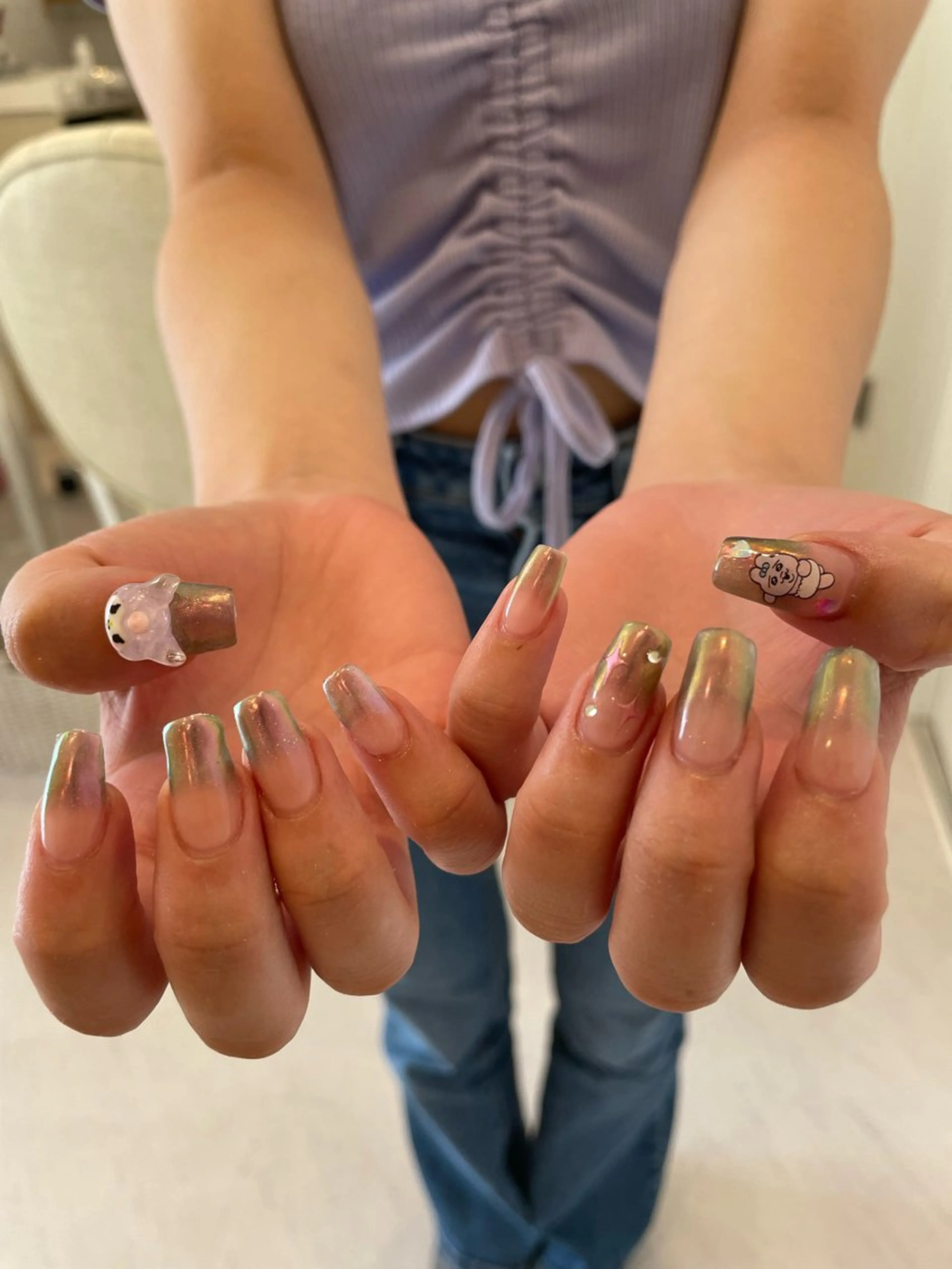 ネイル 束感まつ毛/ネイル/ LED♥KIRARAのマツエク・マツパデザイン