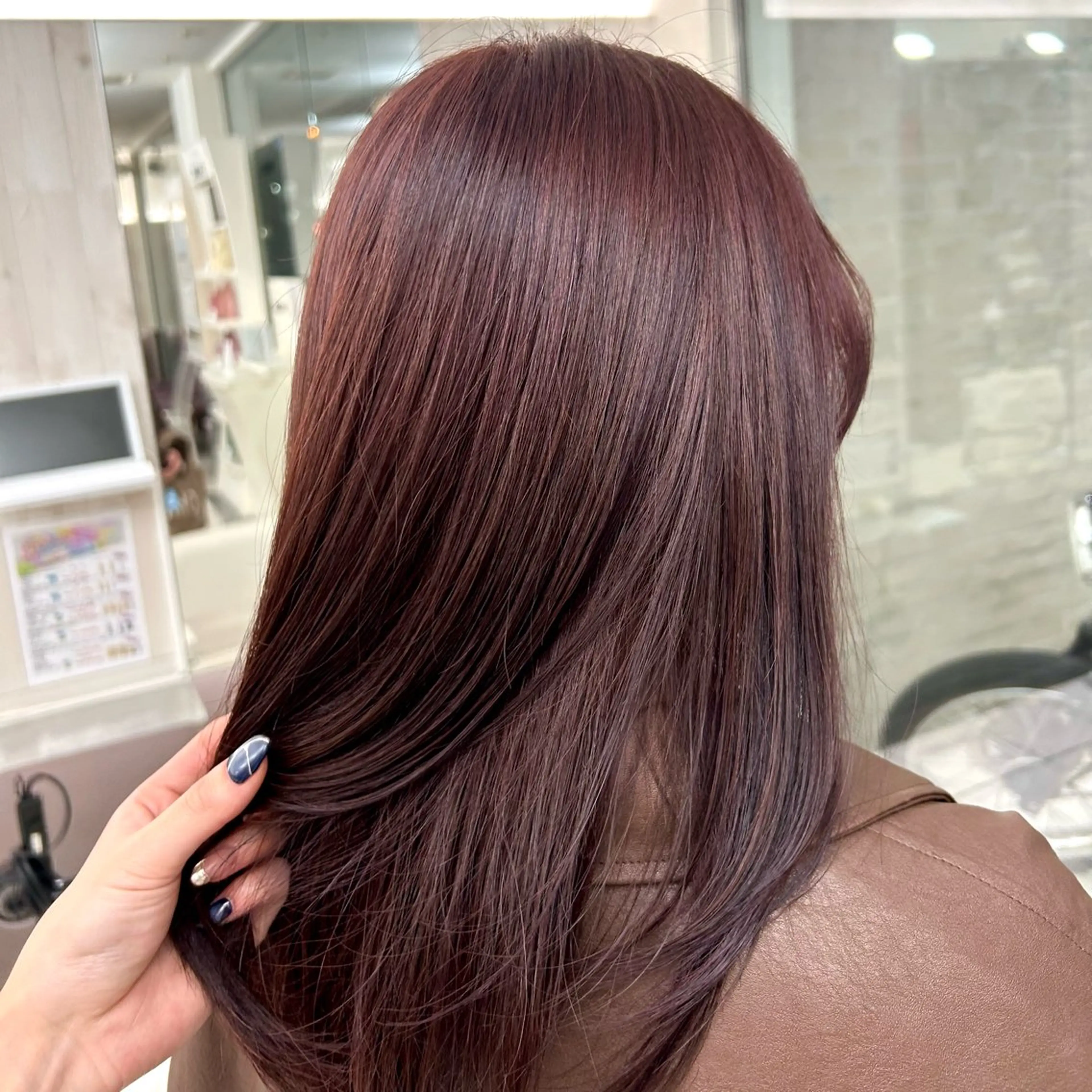 [人気No.3🪽] ダークトーンで深みのある 【 ピンクブラウンカラー】 🧸🎀の写真