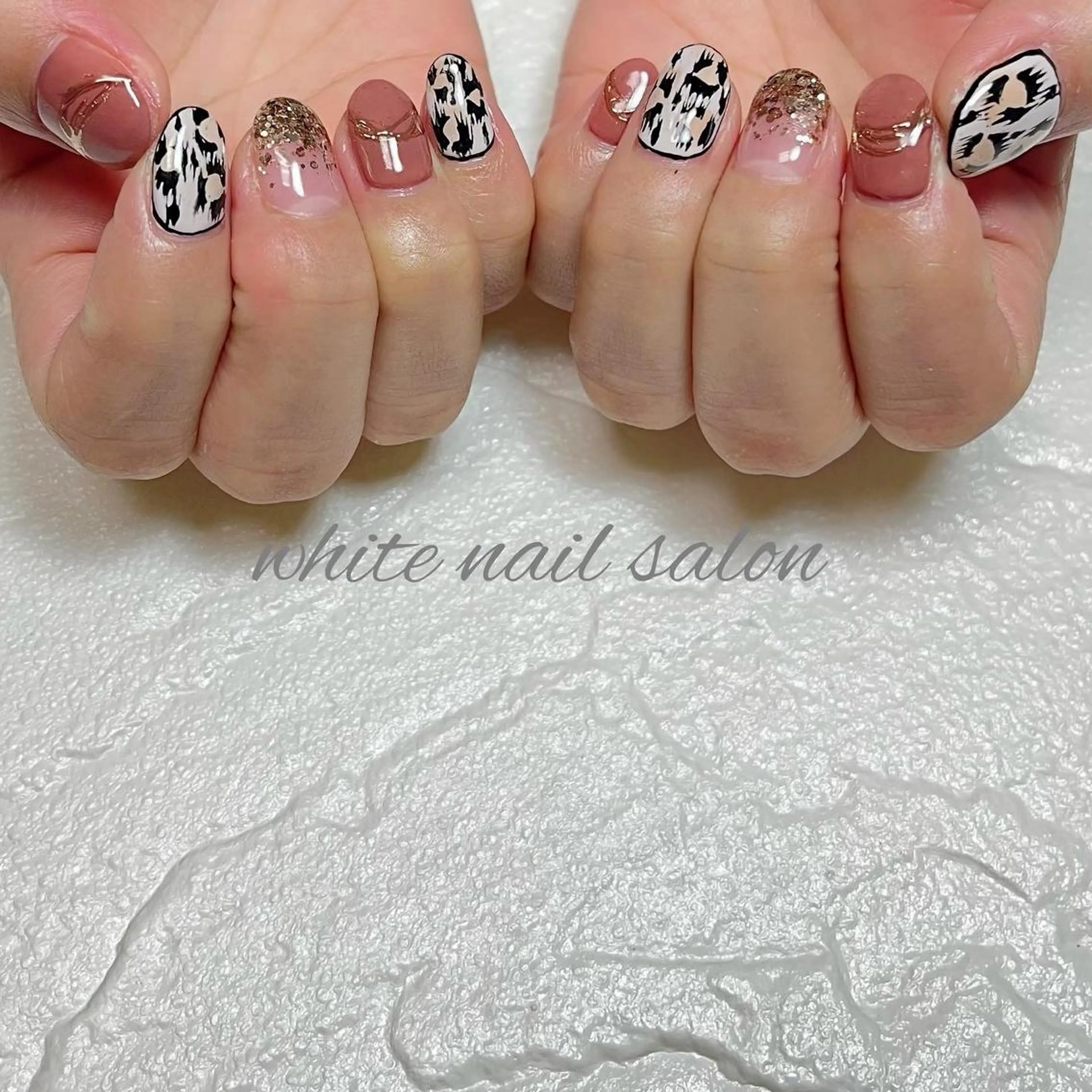 ネイル フットネイル ジェルネイル ハードジェル ラメ(グリッター) 持ち込み ハンドネイル white nail salonのネイルデザイン