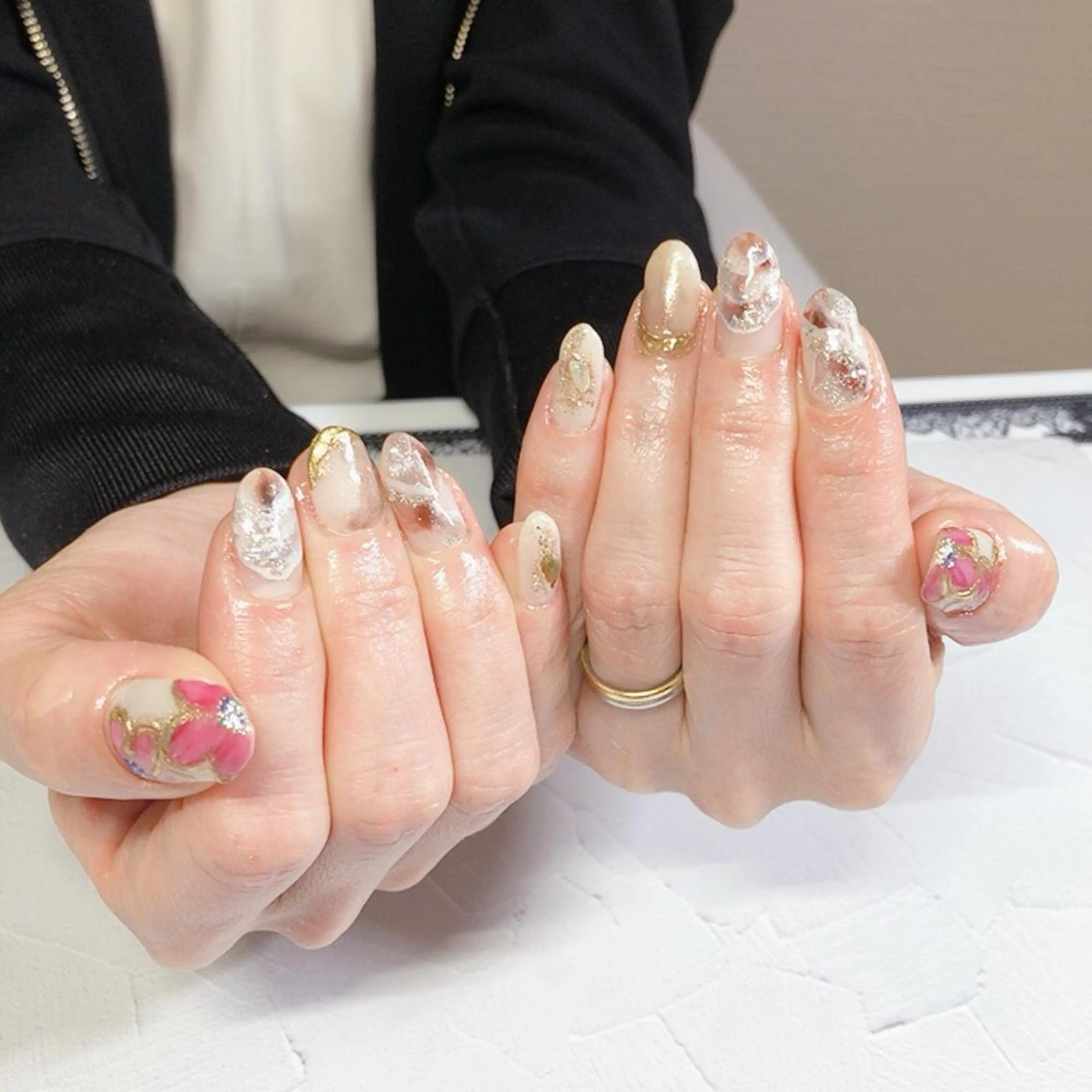 ネイル ニュアンスネイル 奥園 良恵のネイルデザイン