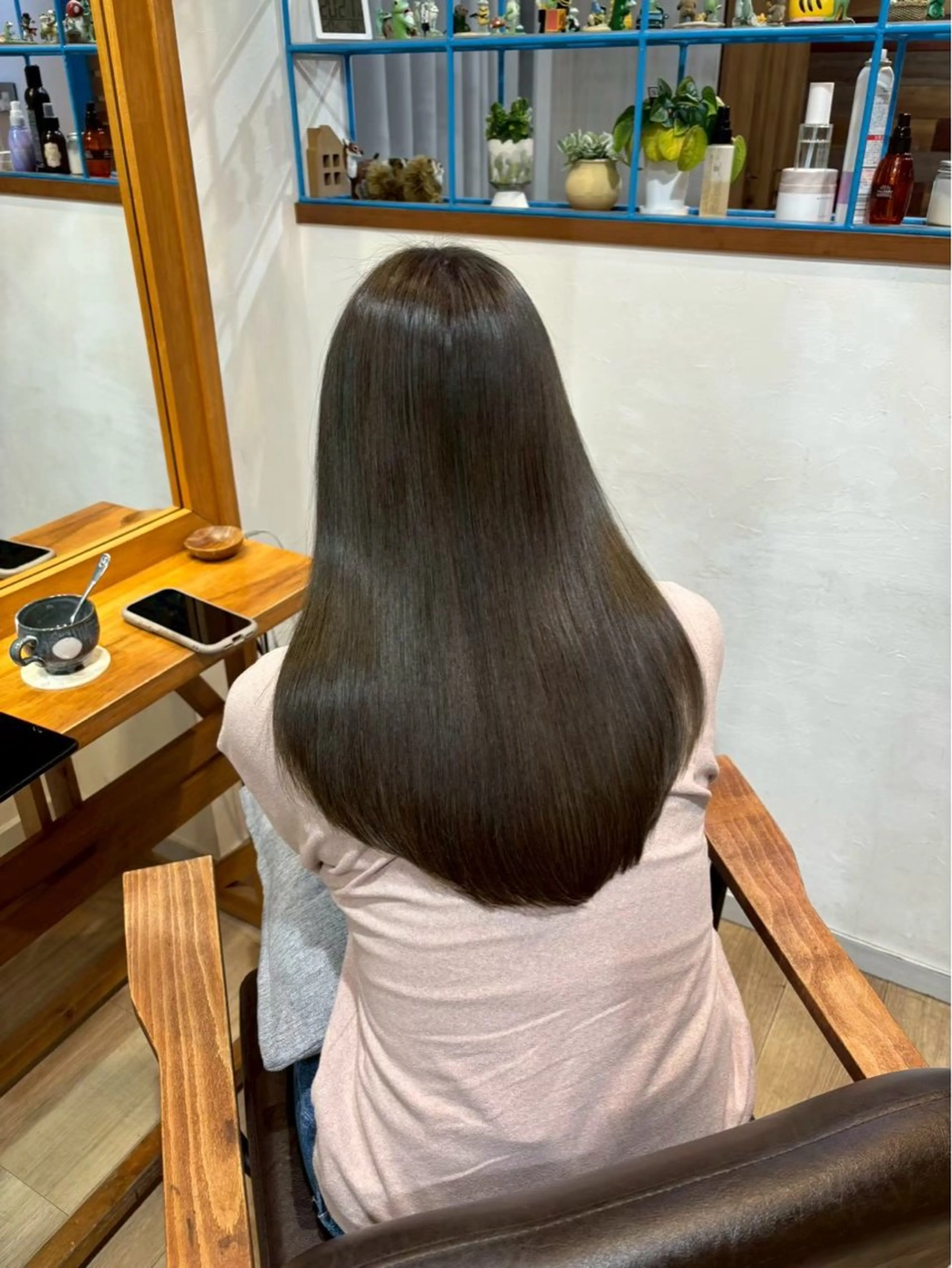 ロング カラー ヘアカラー トリートメント ヘッドスパ RINNO🌷艶髪/ 艶カラーのヘアスタイル